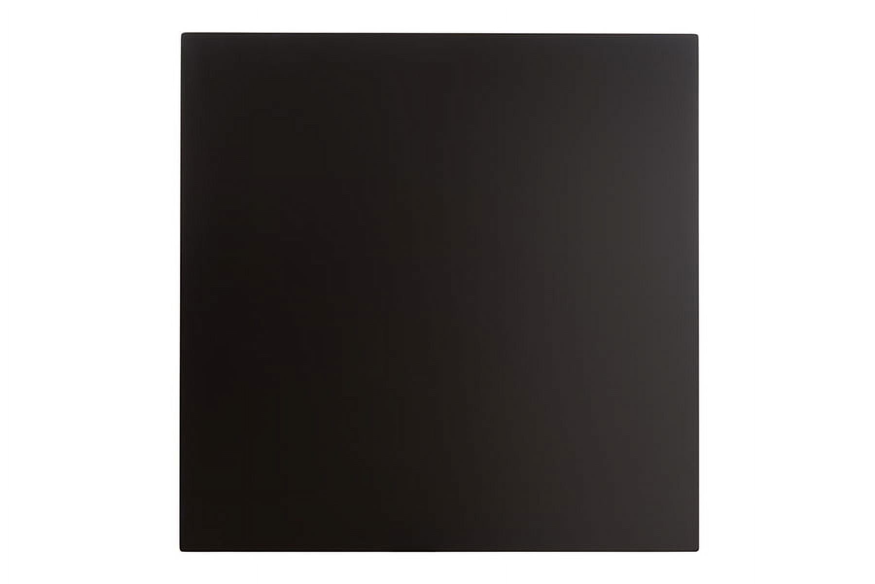 Baxton Studio Flora Mid-Century Modern Black Faux-Leather Upholstered Walnut Finished 5-Piece Pub Set - Image 4