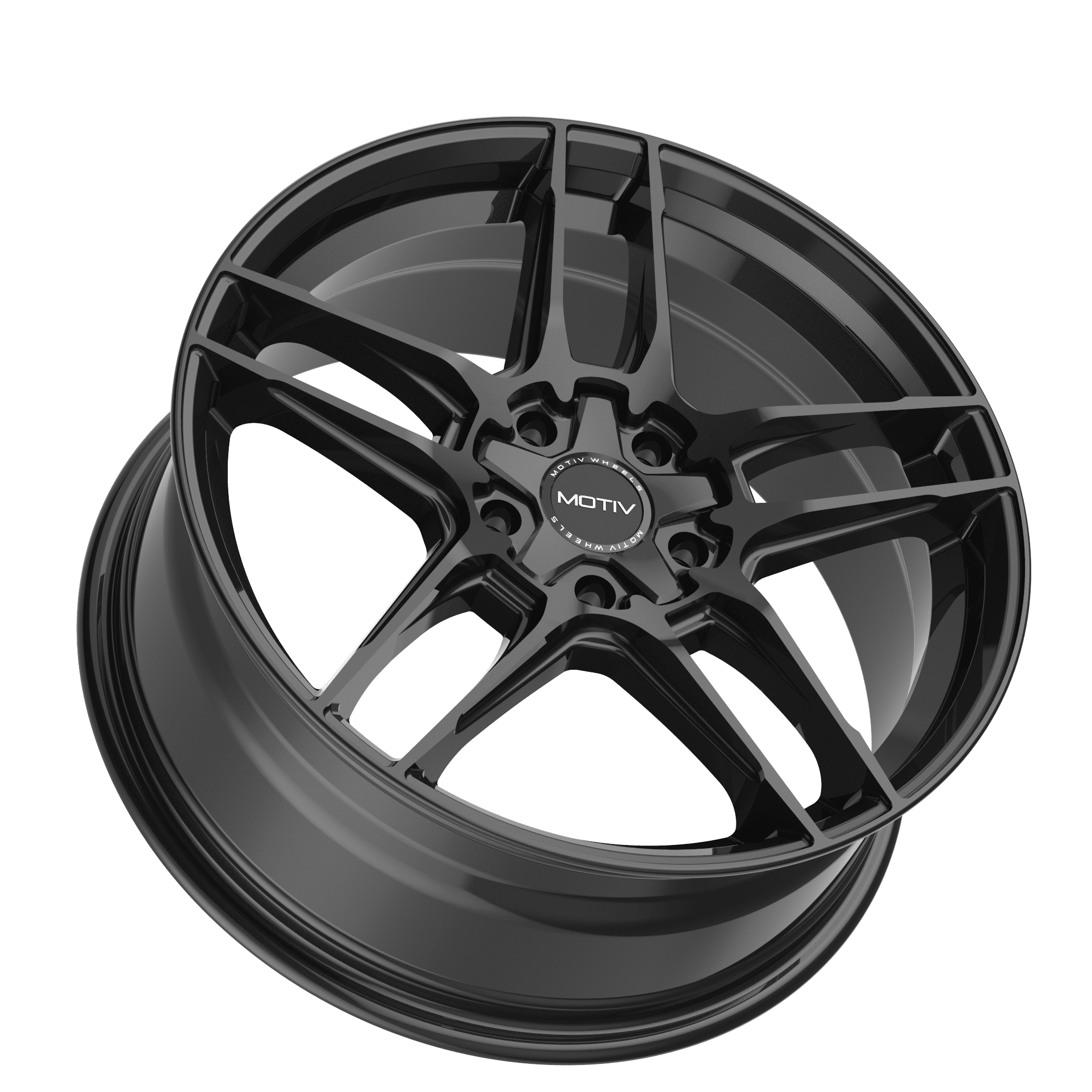 19x8.5 Motiv 434B Matic Gloss Black Wheel 5x100 (40mm) - Image 3