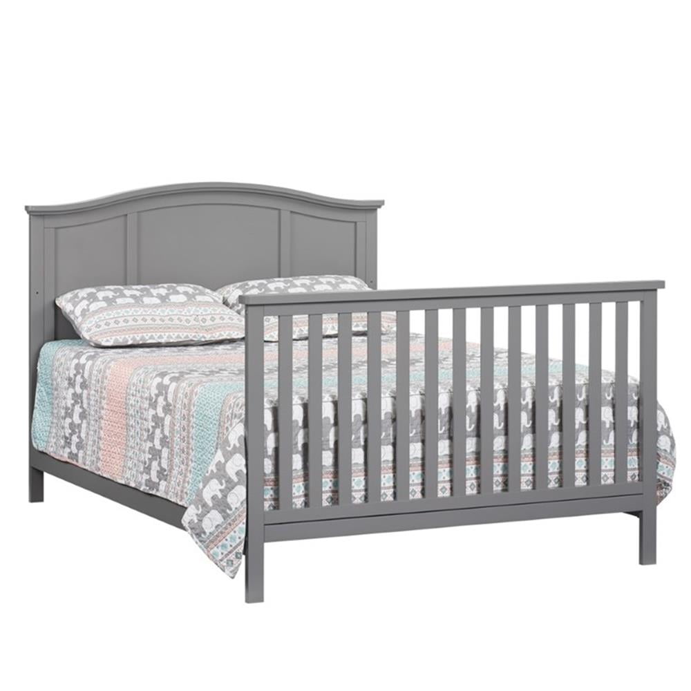 Oxford Baby Emerson 4-in-1 Convertible Crib, Dove Gray, GREENGUARD Gold Certified, Wooden Crib - Image 3