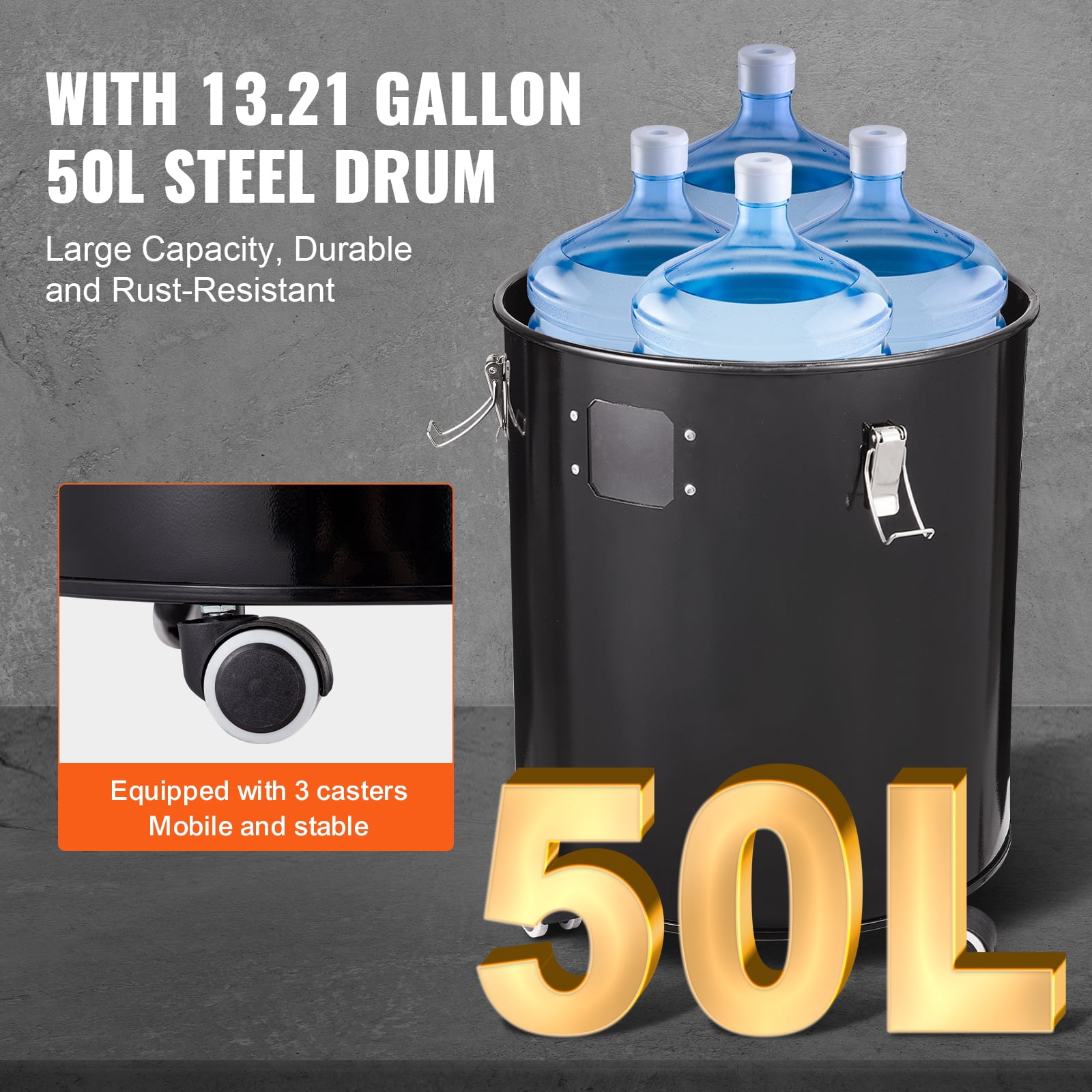 KFFKFF Dust Cyclone Kit with Steel Container, 4" Upgrade for Dust Collection Systems, ABS Dust Deputy, 2" Outer Diameter Connector & Hose for Wet/Dry Vacuums, Compatible with 13.21 Gallon Tanks - Image 2