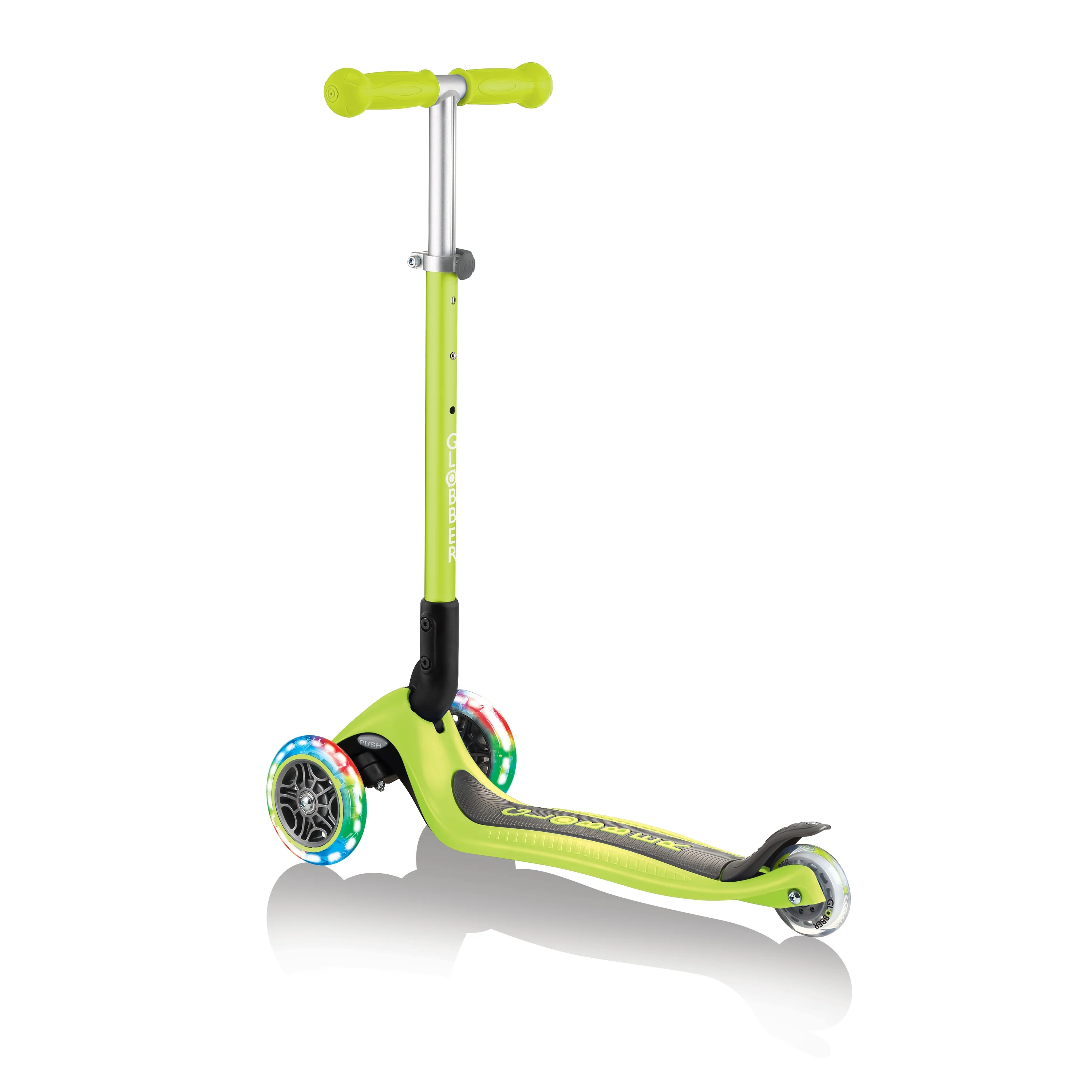 Globber - Primo Foldable Scooter With Motion Activated Lights, Lime Green - Image 2
