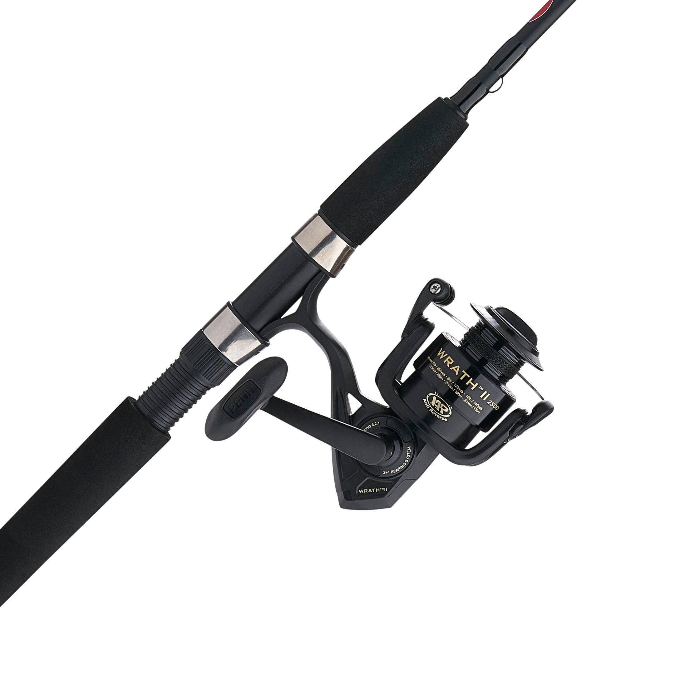 PENN Wrath II Spinning Fishing Combo, 6'6" Medium Light Rod, 2500 Size Reel - Image 4
