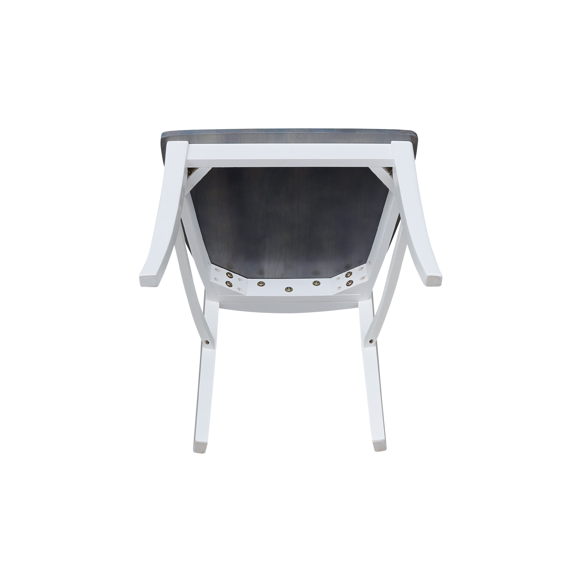 International Concepts Vineyard Solid Wood Dining Side Chair in White (Set of 2) - Image 3