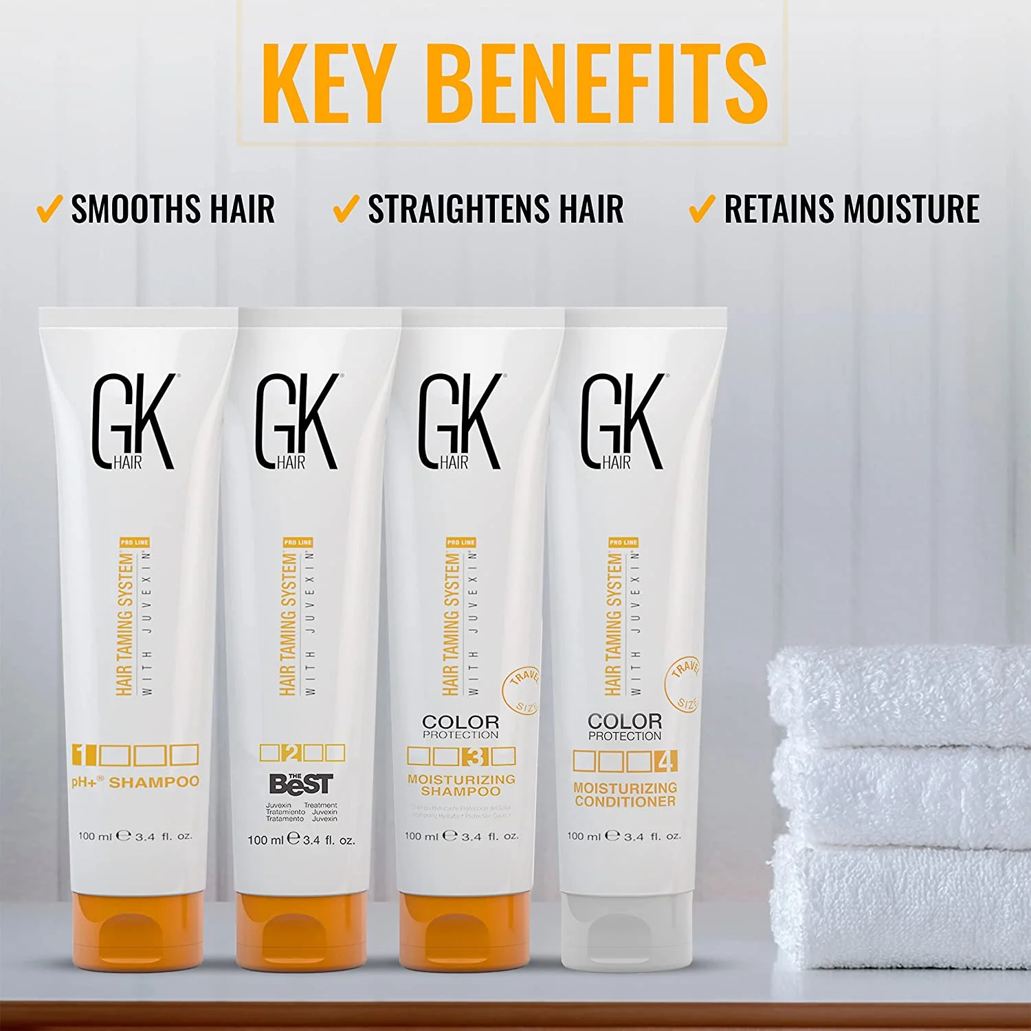 GK HAIR Global Keratin The Best Consumer Box Kit (3.4 Fl Oz/100ml) Smoothing Keratin Treatment Professional Brazilian Complex Blowout Straightening For Silky Smooth & Frizzy Hair - Image 12