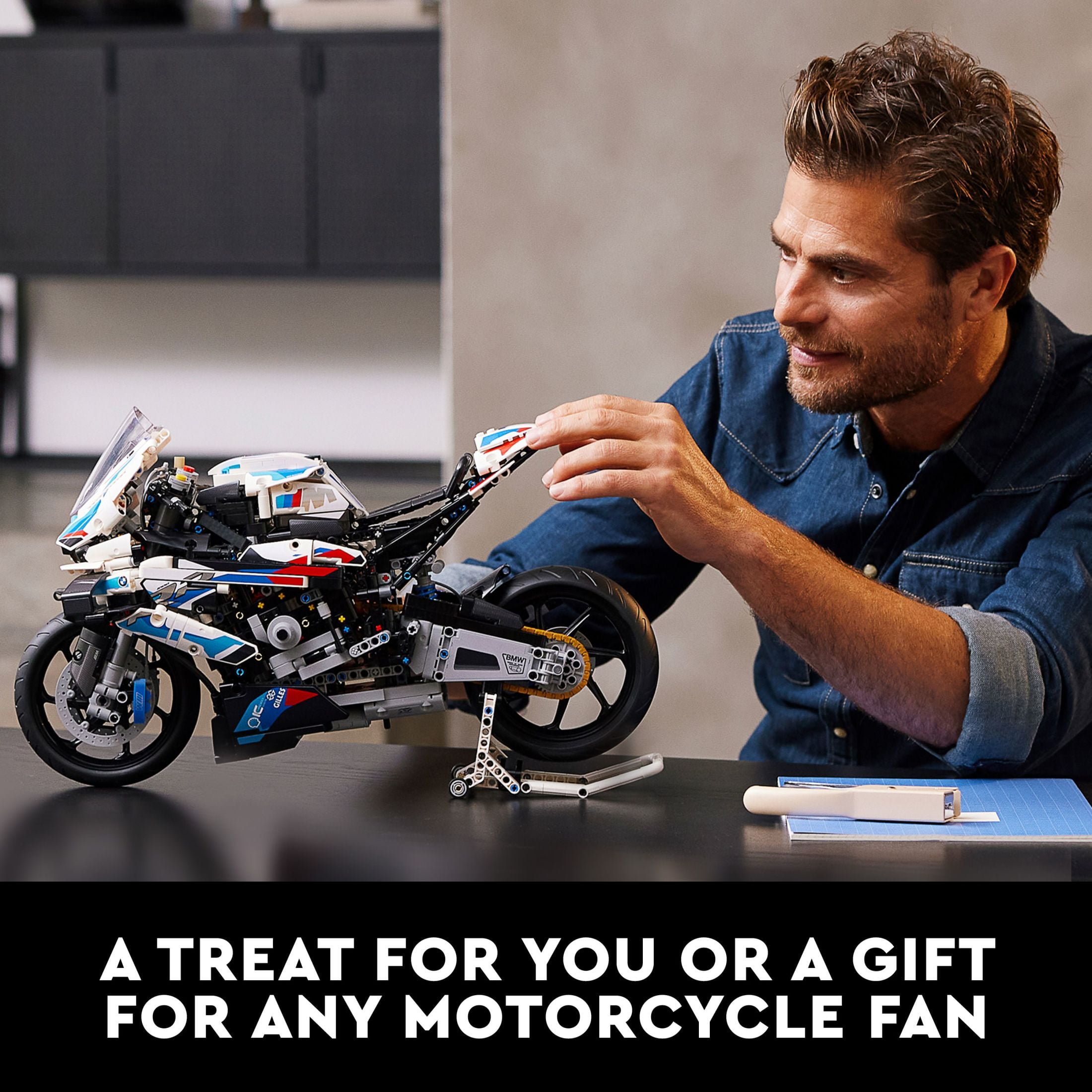 LEGO Technic BMW M 1000 RR 42130 Motorcycle Model Kit for Adults, Build and Display Motorcycle Set with Motorcycle Gift Idea - Image 2