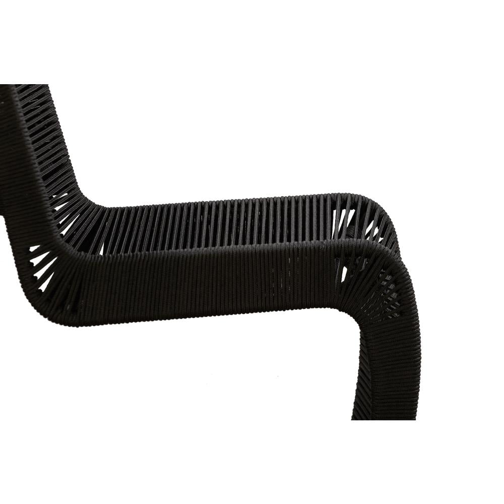 Boraam 24" Lorenzo Black Rope Counter Stool Set of 2 - Image 3