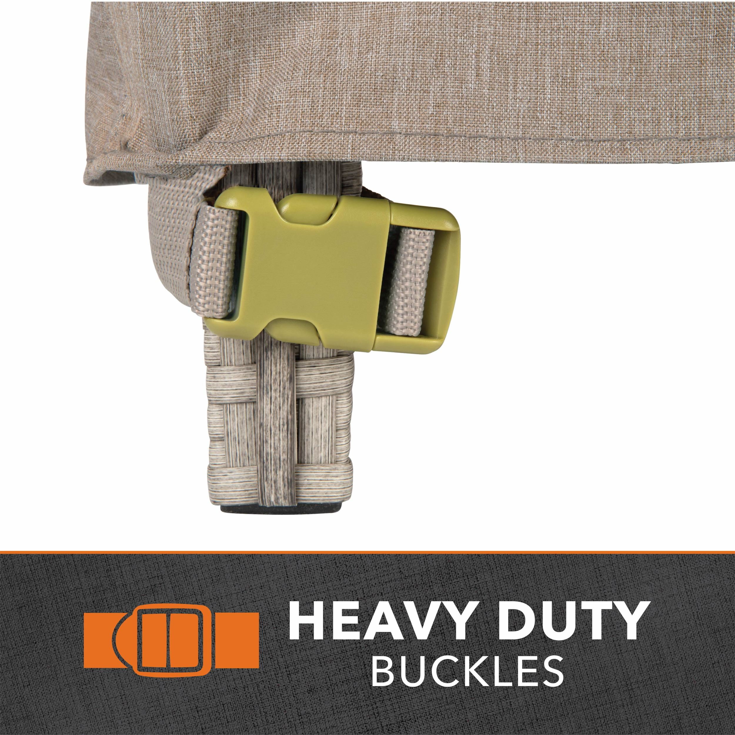 Modern Leisure Garrison Patio Chaise Lounge Cover, Waterproof, 65"L X 28"W X 29"H, Sandstone, 2-Pack - Image 2