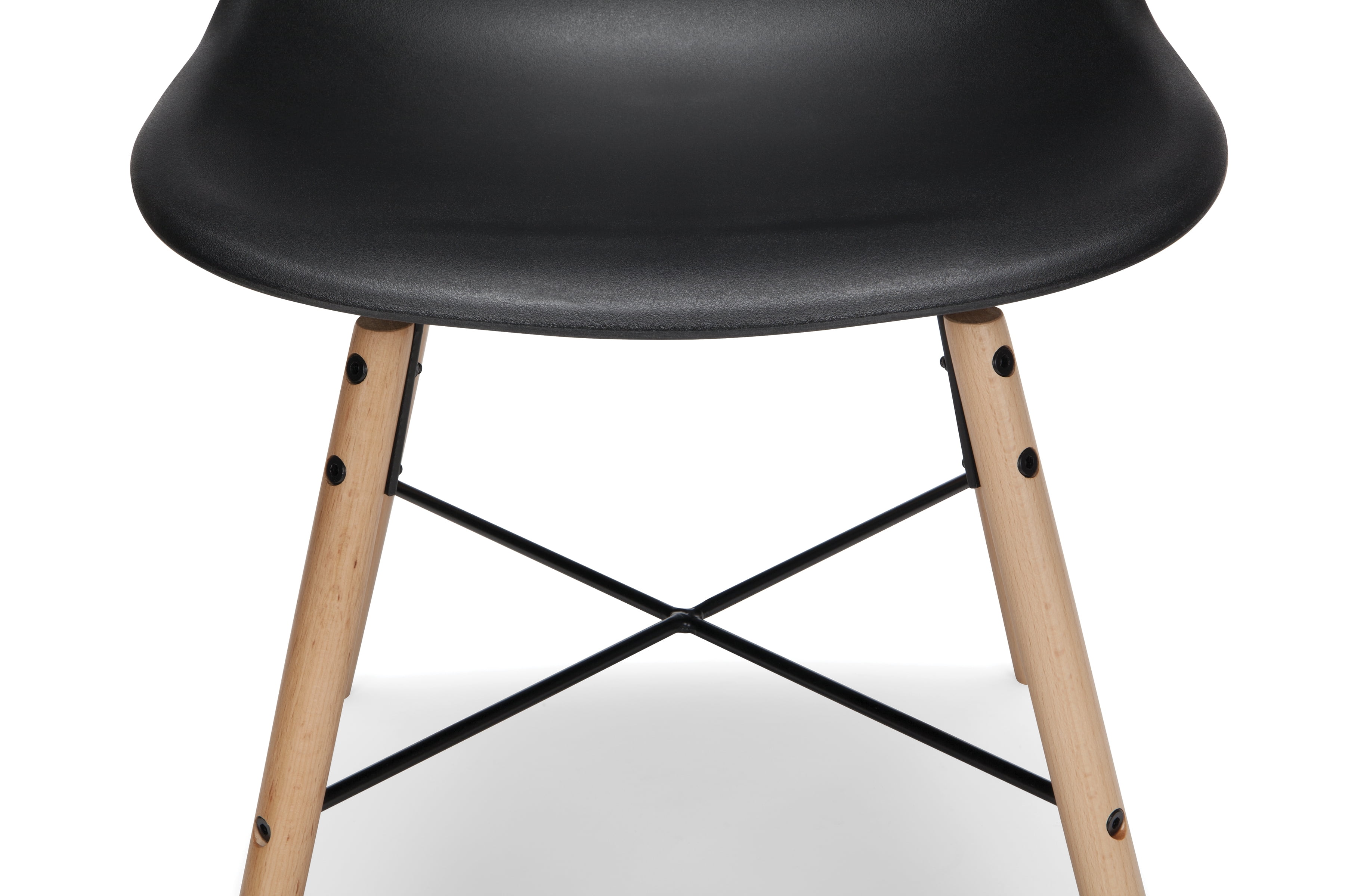 Black Plastic Dining Chair 4PK - Image 14