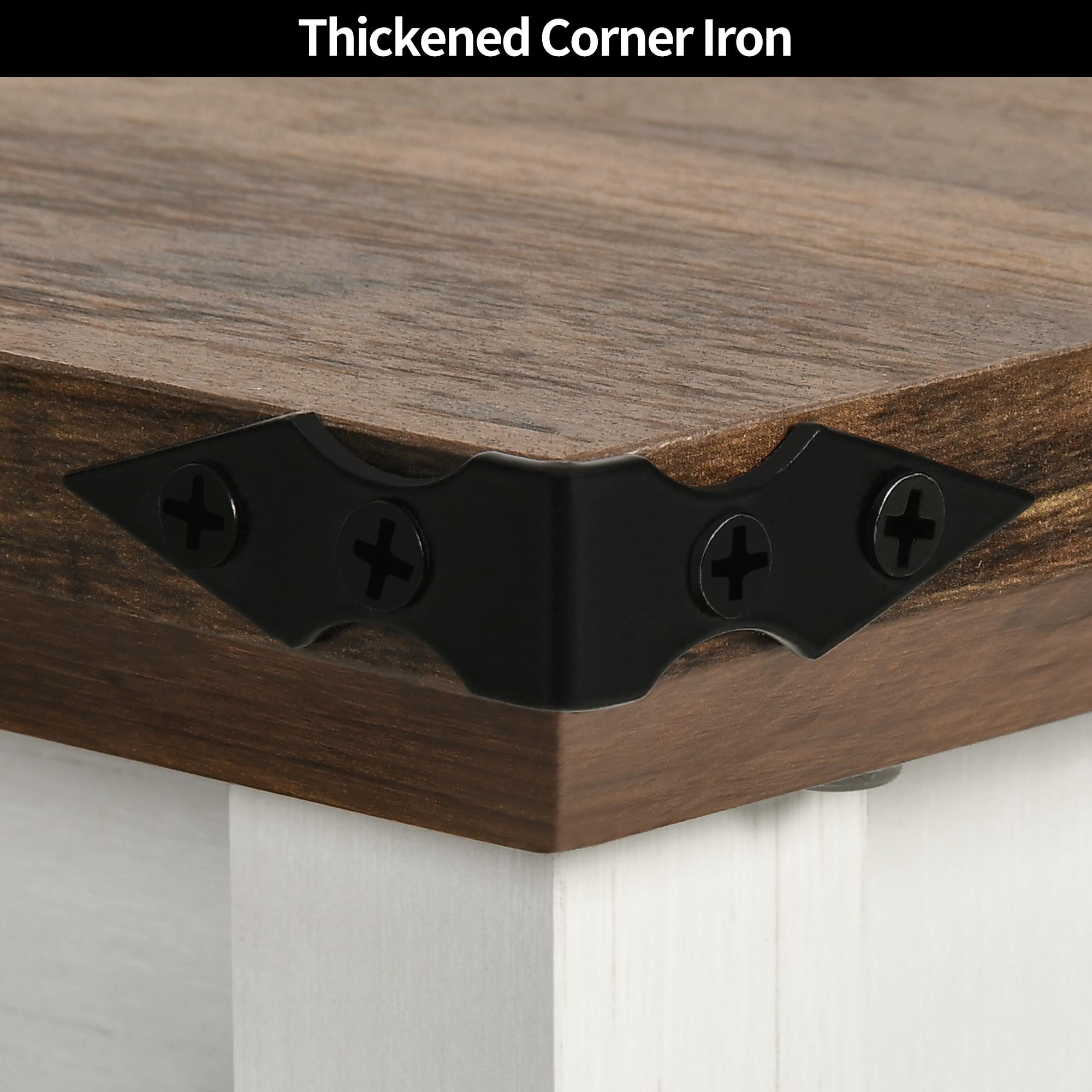 Dextrus Farmhouse Lift Top Coffee Table with Storage & Sliding Door, Rustic Center Table for Living Room, White and Brown - Image 7