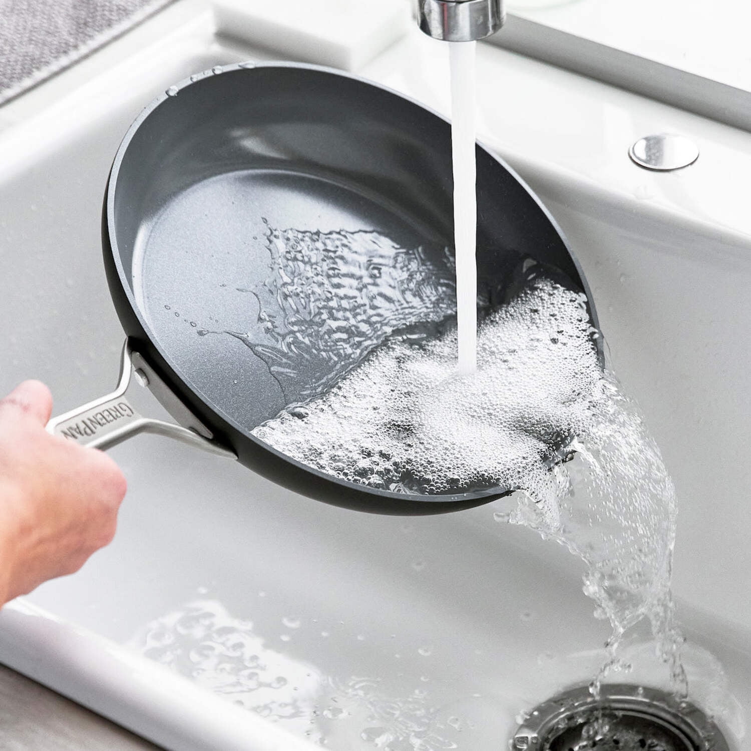 GreenPan Paris Pro Healthy Ceramic Non-Stick 2-Piece Open Frypan Set, 10" and 12" - Image 9