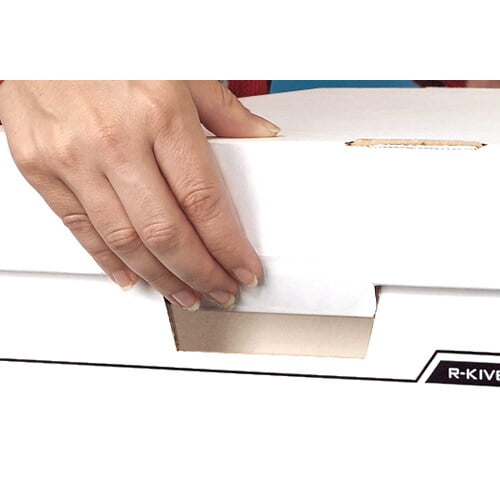 Bankers Box, FEL00725, Bankers Box R-Kive Storage Boxes, 12 / Carton, White,Blue - Image 6