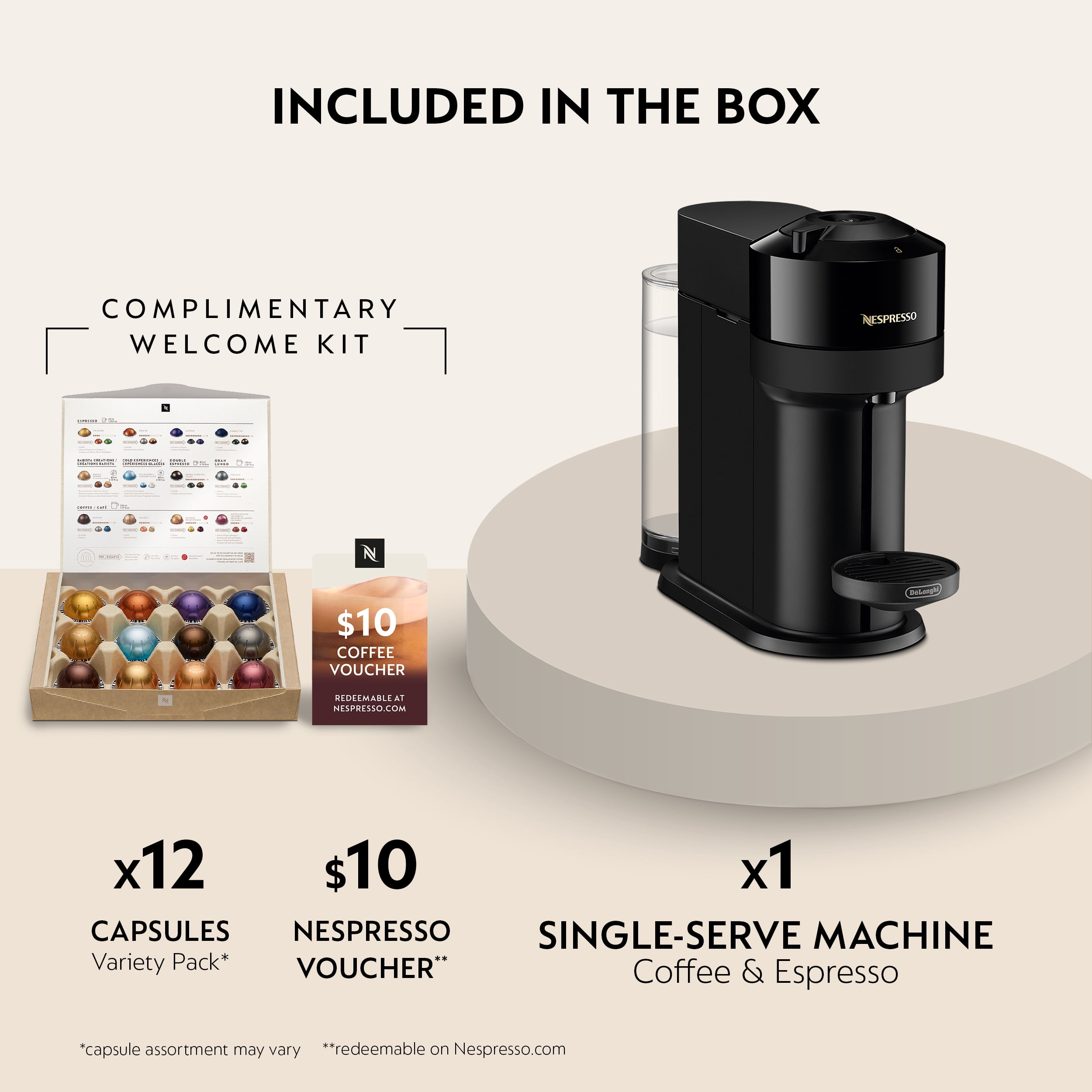 Nespresso New Vertuo Next 19-Bar, 1-Cup Black Espresso Machine - Image 9