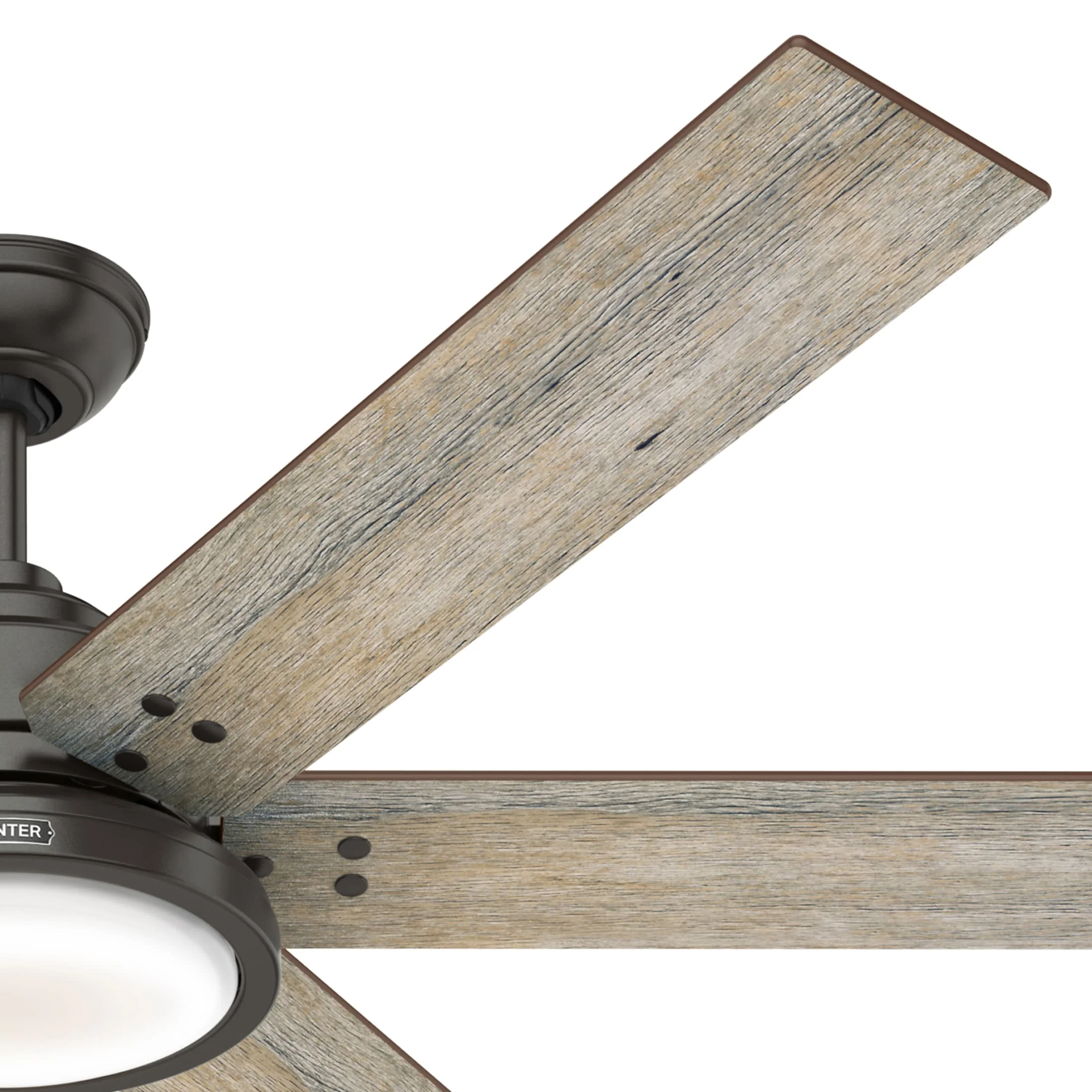Hunter - Warrant Indoor Ceiling Fan With Light, Wall Control, 60-inch, Noble Bronze, Casual-style, 6-speed, Energy Star, 59461, for living rooms, bedrooms, home offices, kitchens - Image 5