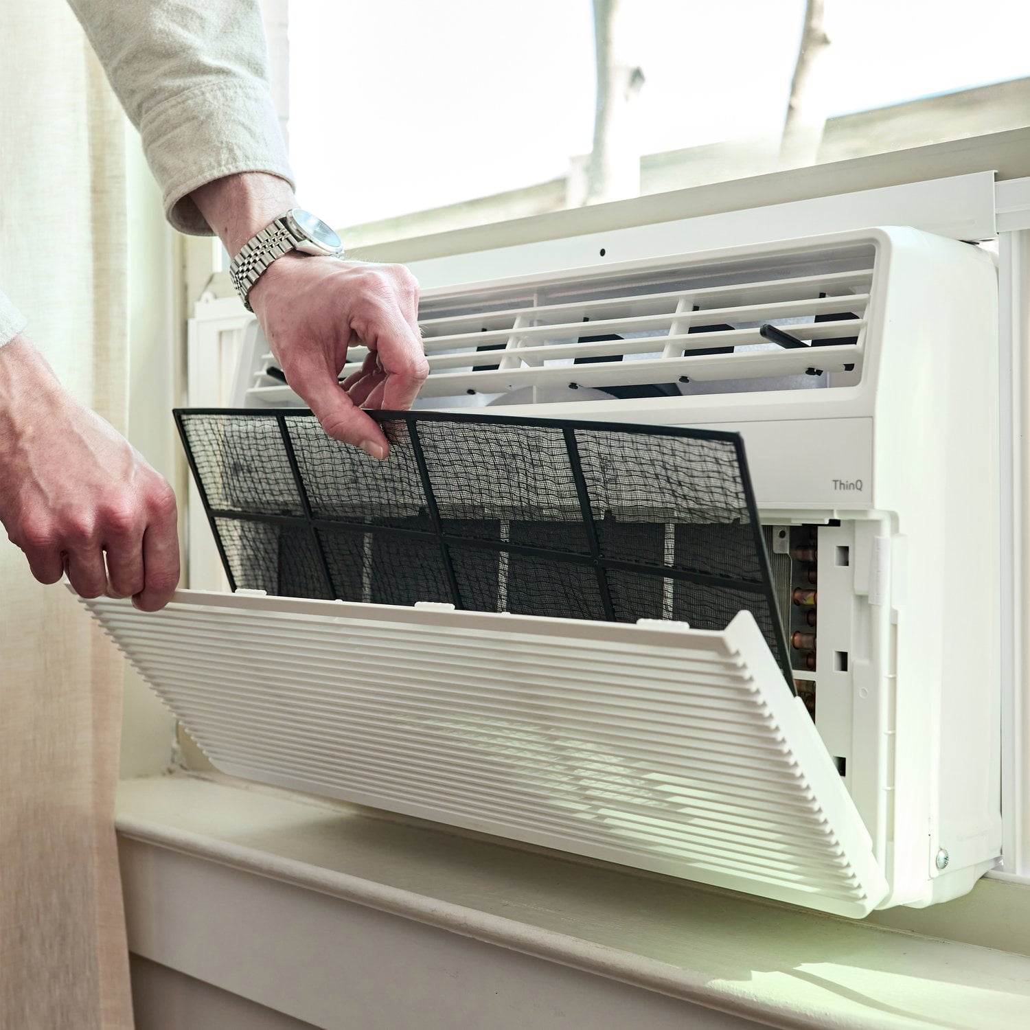 LG 10,000 BTU Window Smart (Wi-Fi) Air Conditioner with Remote, 115V, LW1025RSM - Image 4