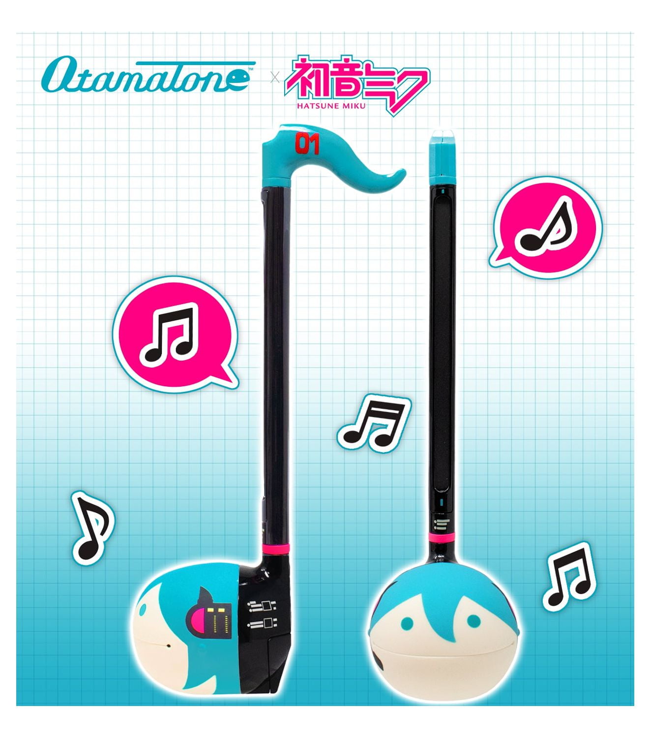 Otamatone Electronic Musical Toy Instrument for Children Unisex Adults - Hatsune Miku - Image 2