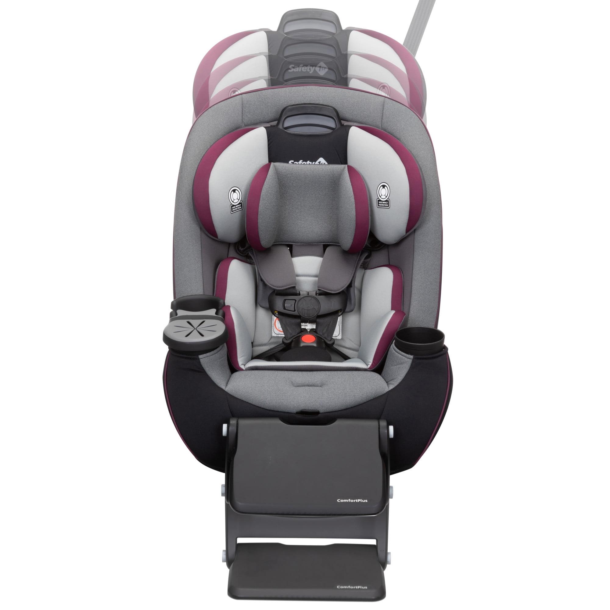 Safety 1ˢᵗ Grow and Go™ Extend 'n Ride LX All-in-One Convertible Car Seat, Winehouse, Infant & Toddler, Unisex - Image 43