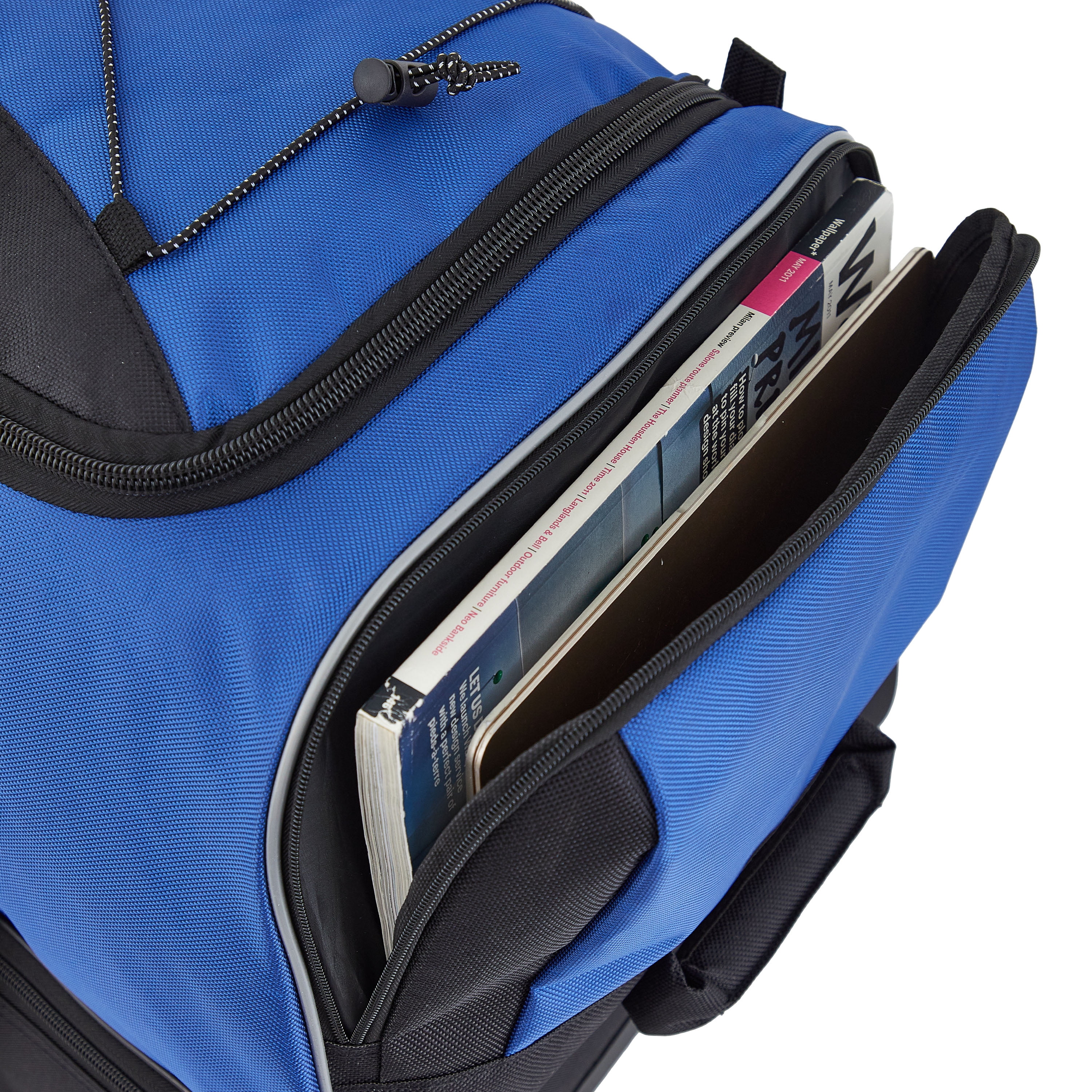 Protege 36-inch Jumbo Drop-Bottom Rolling Travel Duffel Bag with Telescopic Handle - Image 6