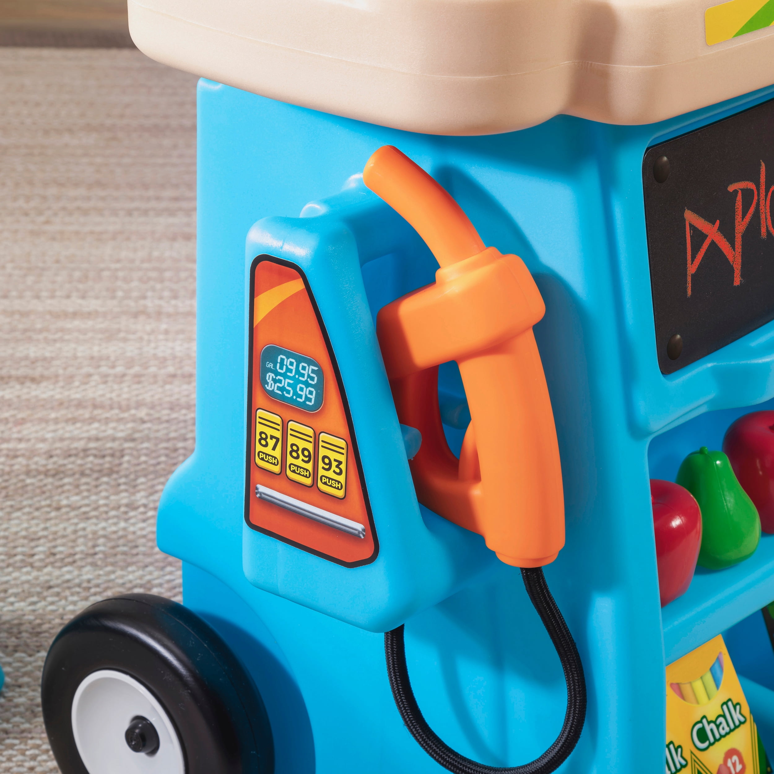 Step2 Stop & Go Market Blue Outdoor Playhouse and Kids Playset with Umbrella - Image 10