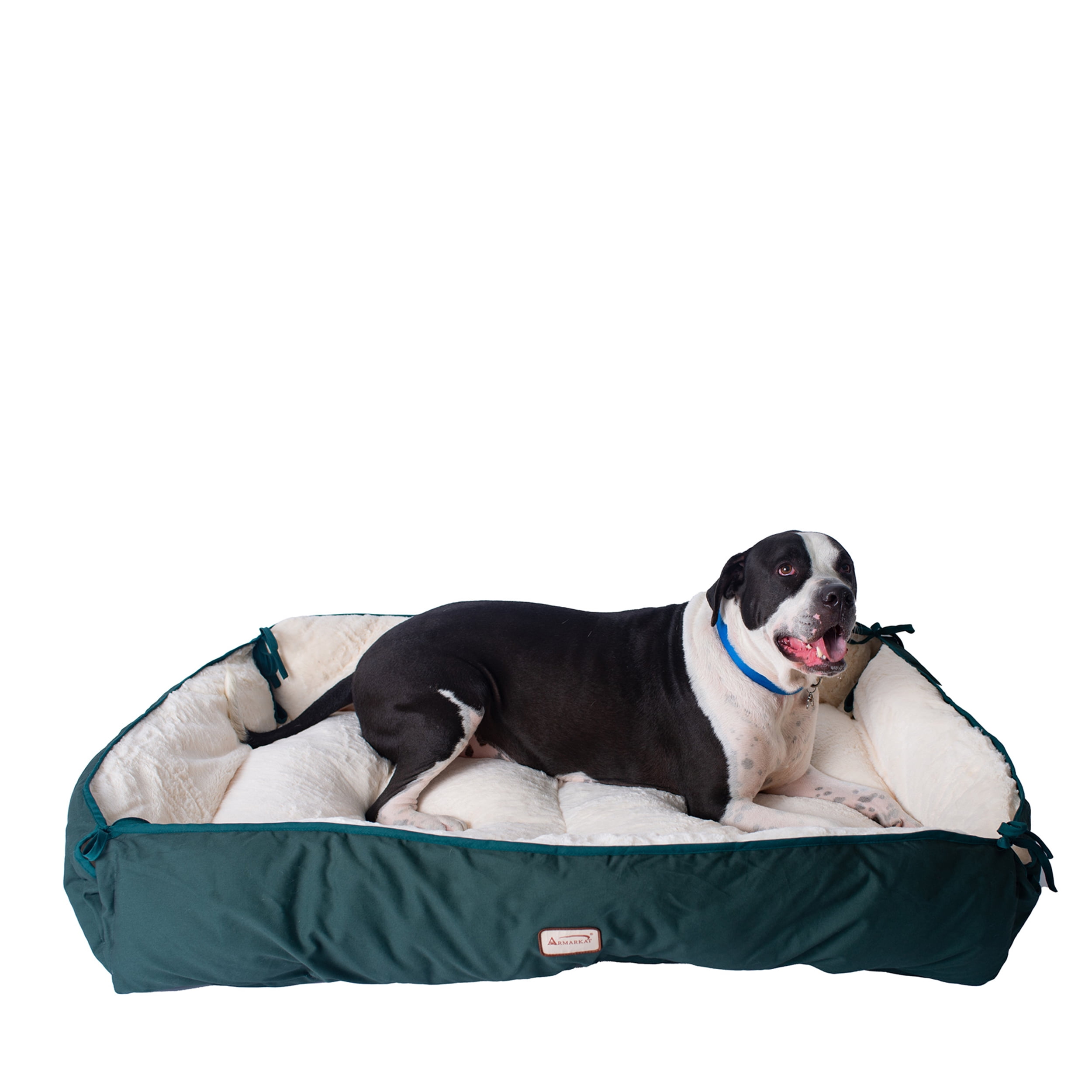 Armarkat Pet Bed 64-Inch by 50-Inch D04HML/MB-Xtra Large, Green & Ivory - Image 3