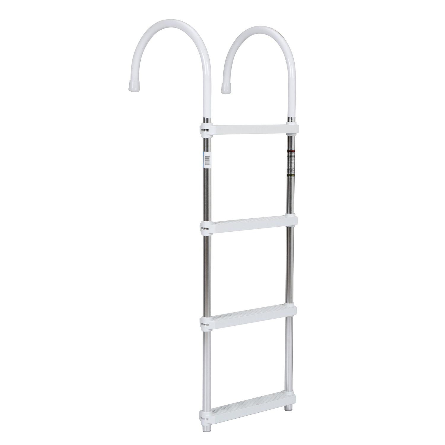 Seachoice 50-71560 Boarding Ladder, Plastic, 250-Pound Weight Capacity, Folds Flat for Easy Stowage, Lightweight and Portable, White, 8 lb - Image 4