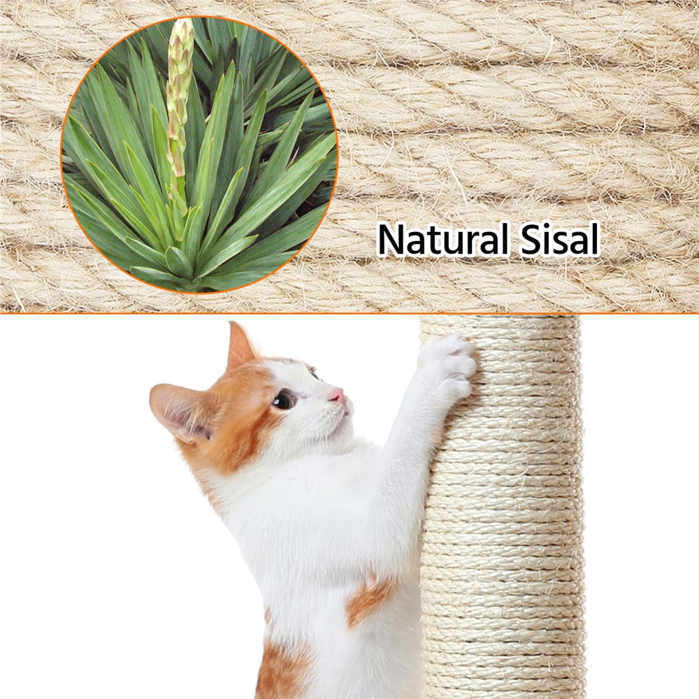 Alden Design 64.5"H Multi-level Cat Tree Tower with Condos and Perches, Dark Gray - Image 8