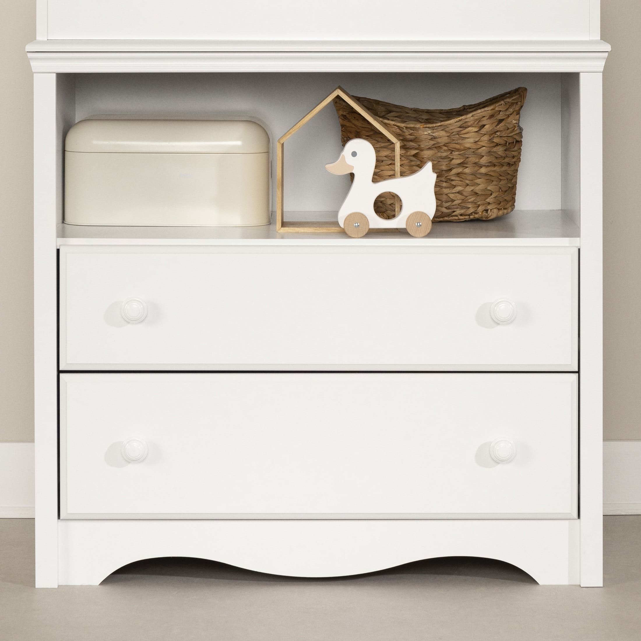 South Shore Angel, Traditional Toddlers Changing table, Narrow White - Image 9