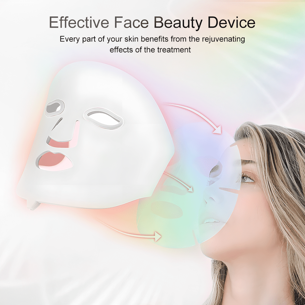 RUTAWZ LED Light Therapy Face Mask for Skin Care, Anti-Aging, and Skin Tone Improvement – Red & Multi-Color LED Light Mask for Face and Neck - Image 13