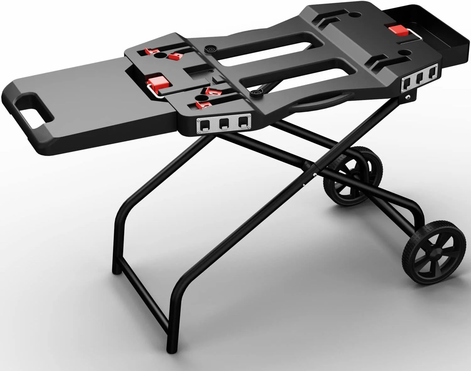 Searglow Portable Grill Cart for Weber Q1200, Q1000, Q2200, Q2000, Collapsible Griddle Stand for Blackstone 17" 22" Table Top Griddles, Outdoor Portable Folding Cart - Image 4