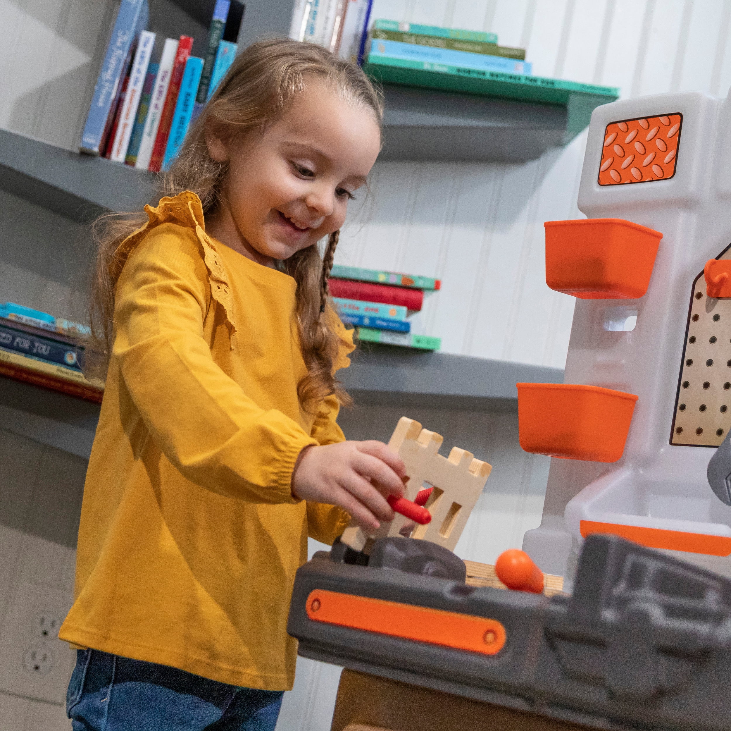 Step2 Big Builders Pro Workshop Multicolor Tool Bench, 27.50" x 34", 19 lb - Image 38