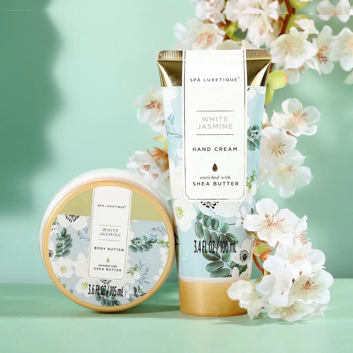 Spa Luxetique Gift Baskets for Women, 15 Pcs Jasmine Bath and Body Mothers Day Gift Sets, Relaxing Birthday Gifts for Her - Image 5