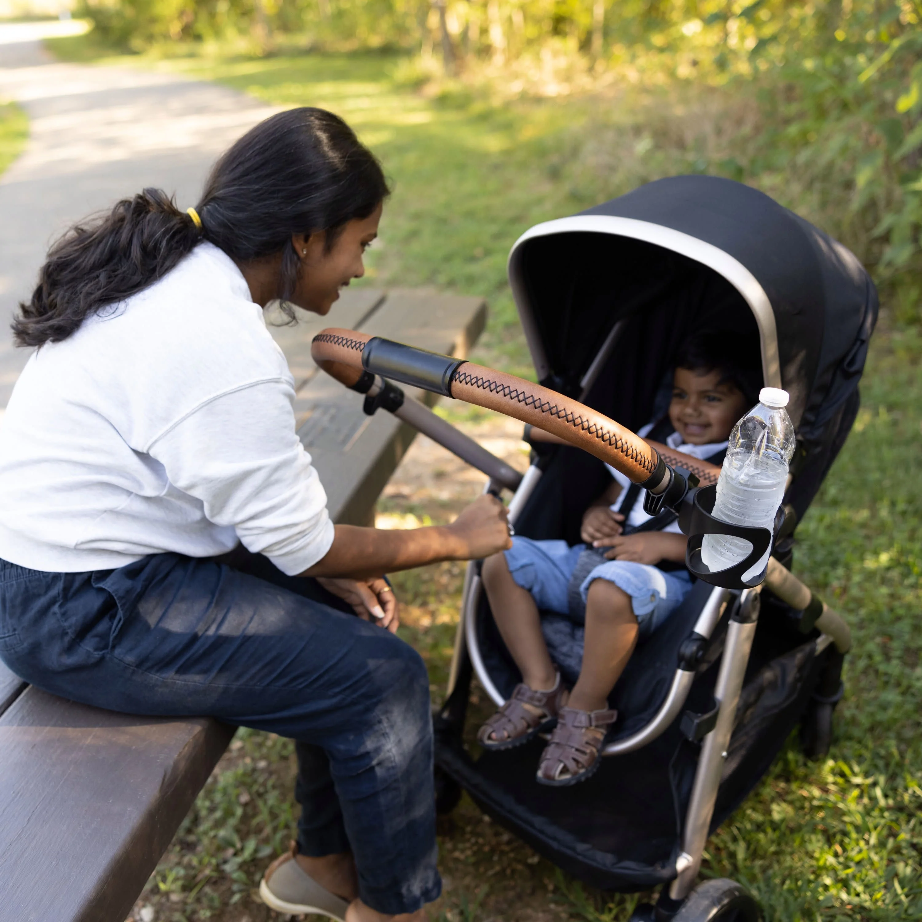 Monbebe 6-in-1 Modular Travel System, Black & Gold, Infant & Toddler, Unisex - Image 14