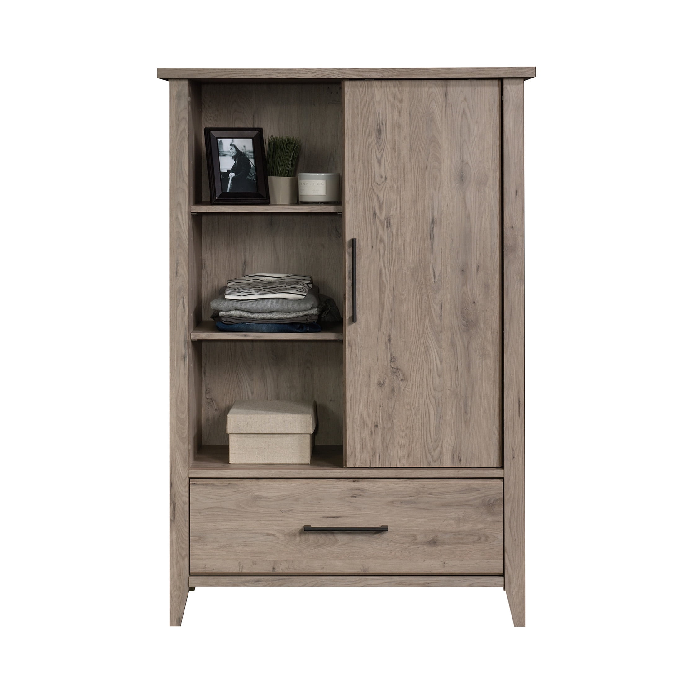 Sauder Summit Station Armoire, Laurel Oak Finish - Image 4