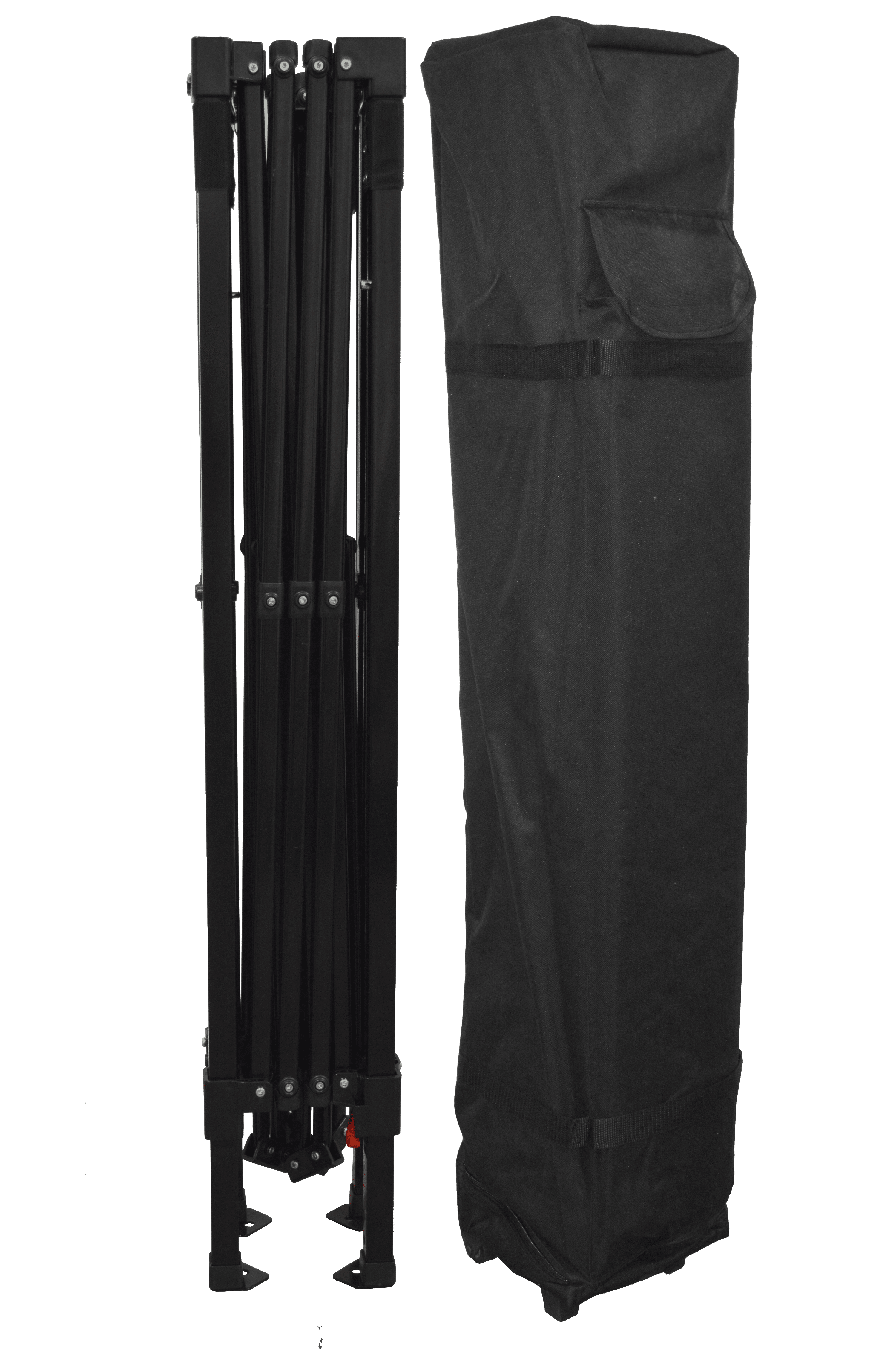 Impact Canopy 10' x 10' Canopy Tent, UV Coated, Black Steel Framed, Pop Up Tent Includes Roller Bag, Red - Image 2