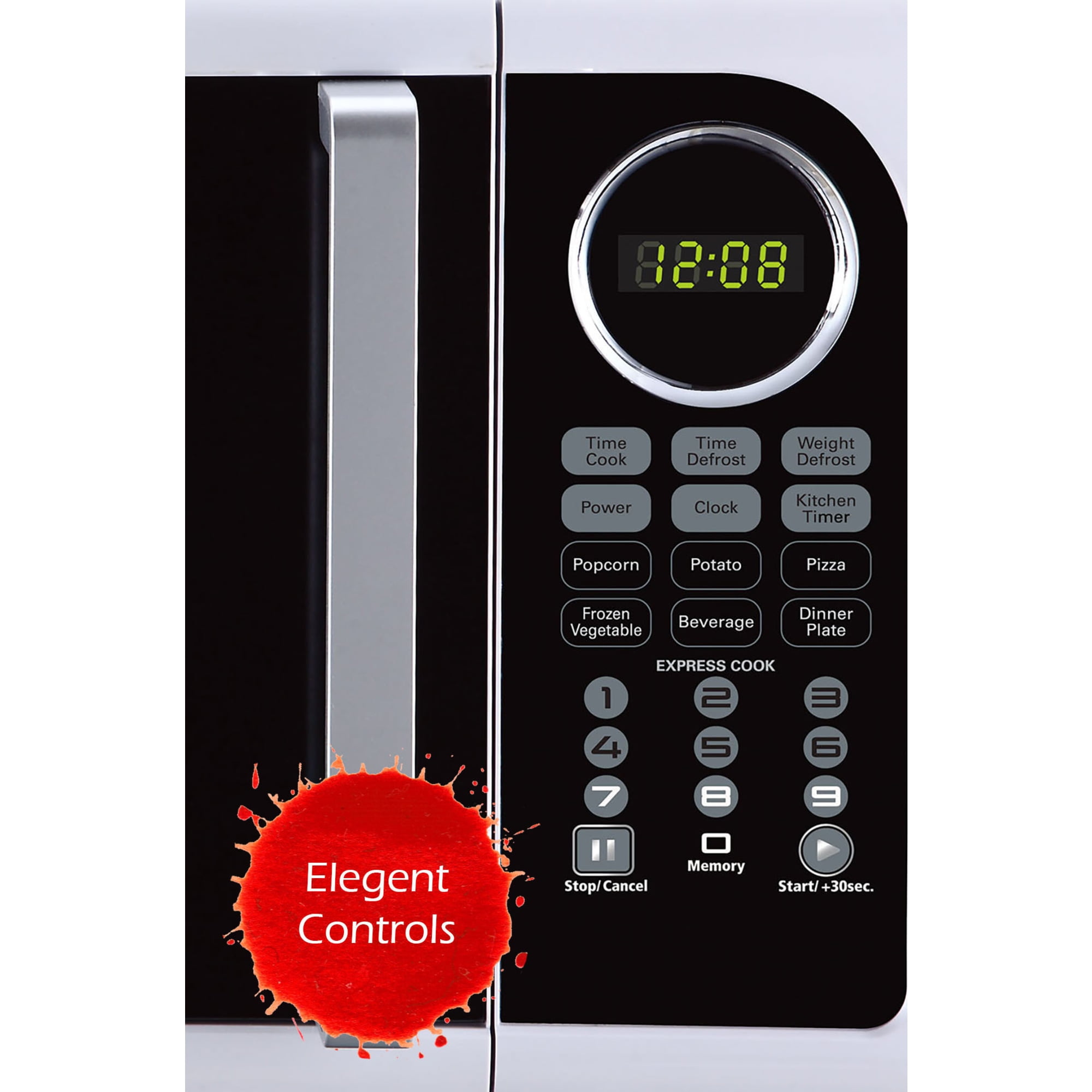 BLACK+DECKER EM925ACP-P1 0.9 Cu. Ft. Microwave With Pull Handle, White - Image 4