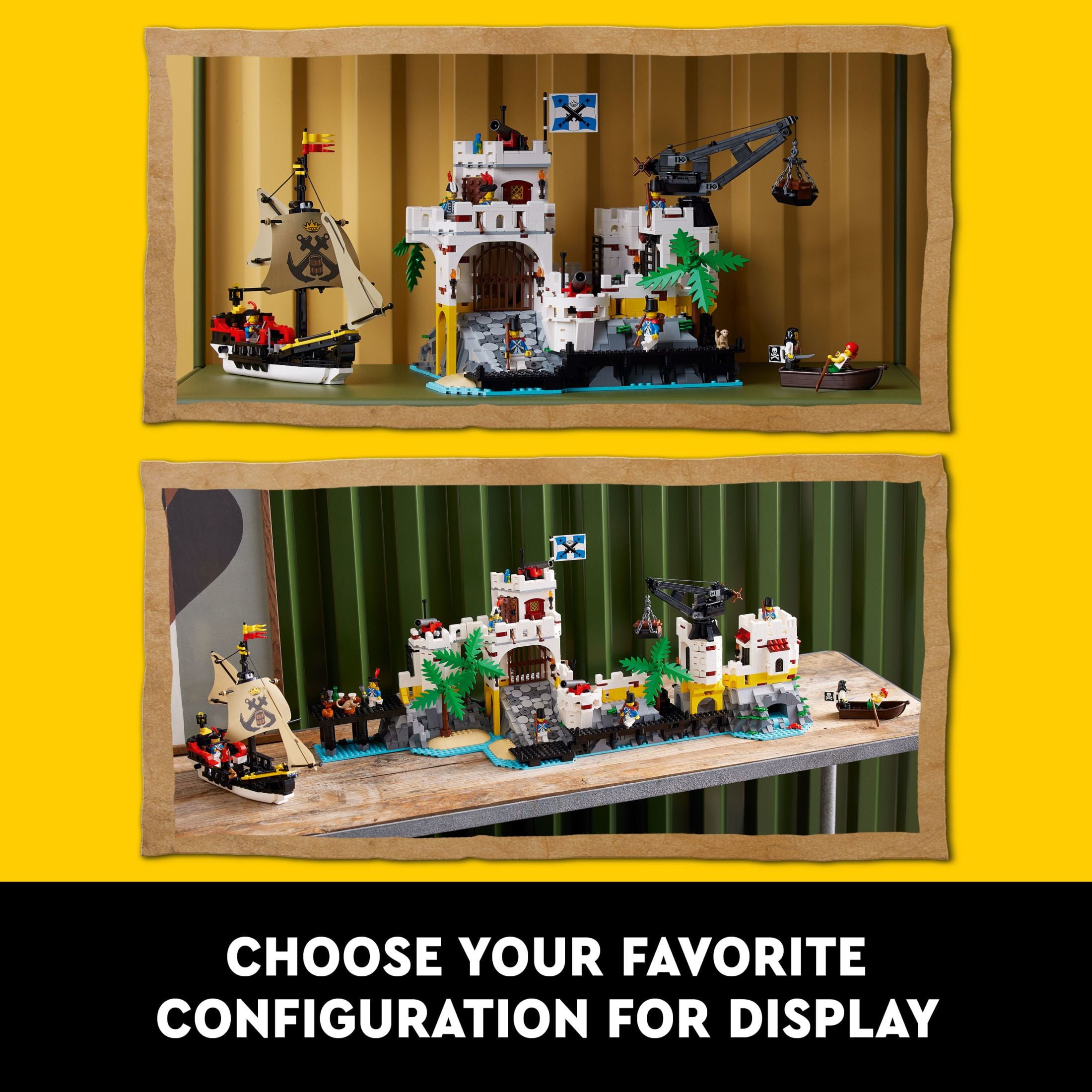 LEGO Icons Eldorado Fortress Building Kit, Pirate Gift, Includes Pirate Ship and 8 Minifigures, Nostalgic Gift Idea for Adults Who Love a Rewarding Project, Home Office Décor, 10320 - Image 7