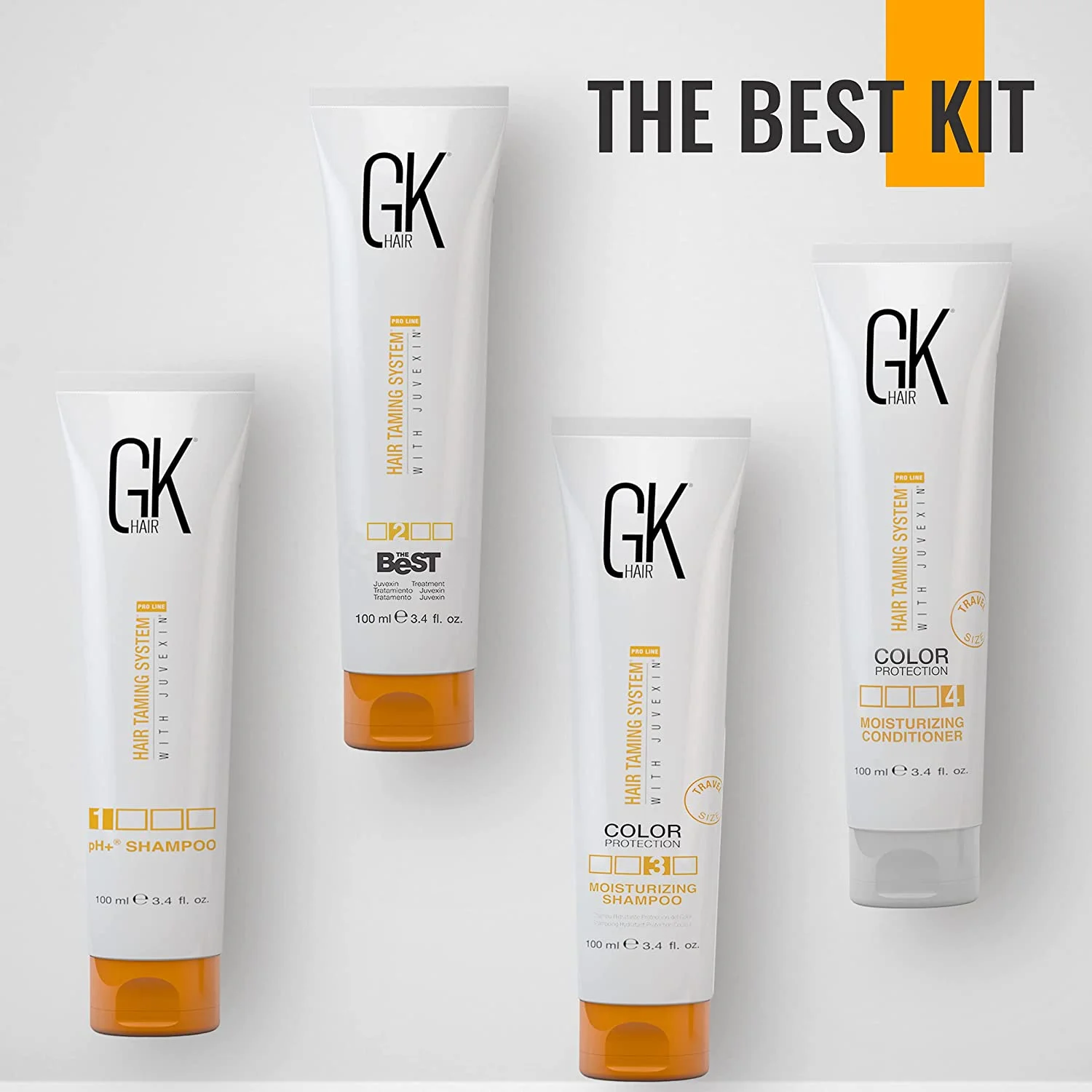 GK HAIR Global Keratin The Best Consumer Box Kit (3.4 Fl Oz/100ml) Smoothing Keratin Treatment Professional Brazilian Complex Blowout Straightening For Silky Smooth & Frizzy Hair - Image 8