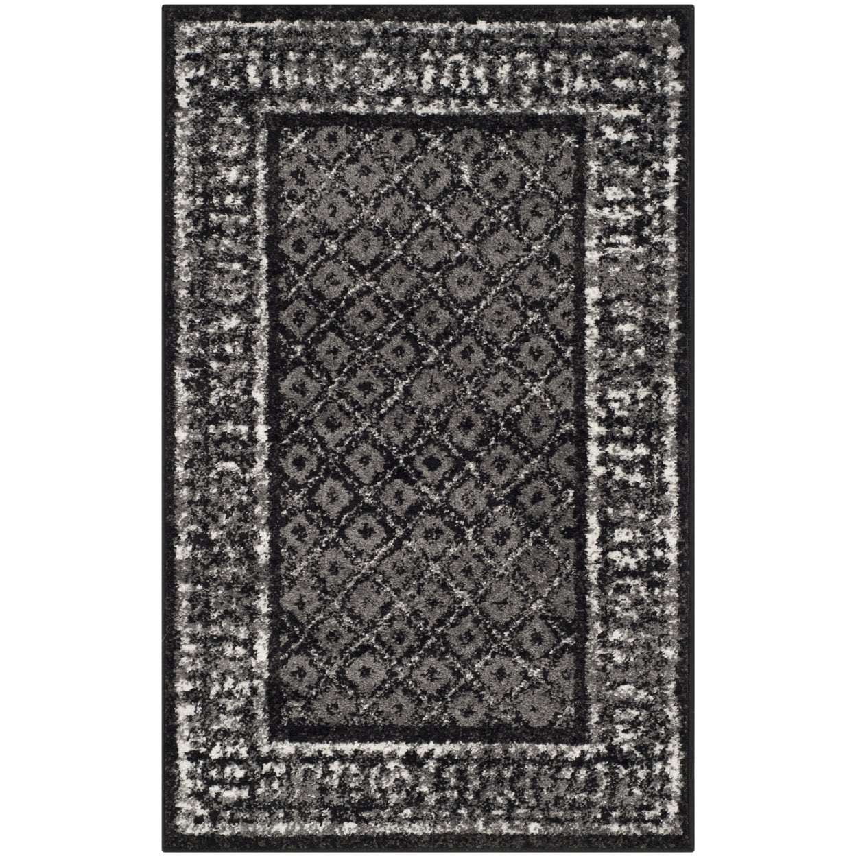 SAFAVIEH Adirondack Royston Traditional Area Rug, Black/Silver, 9' x 12' - Image 9