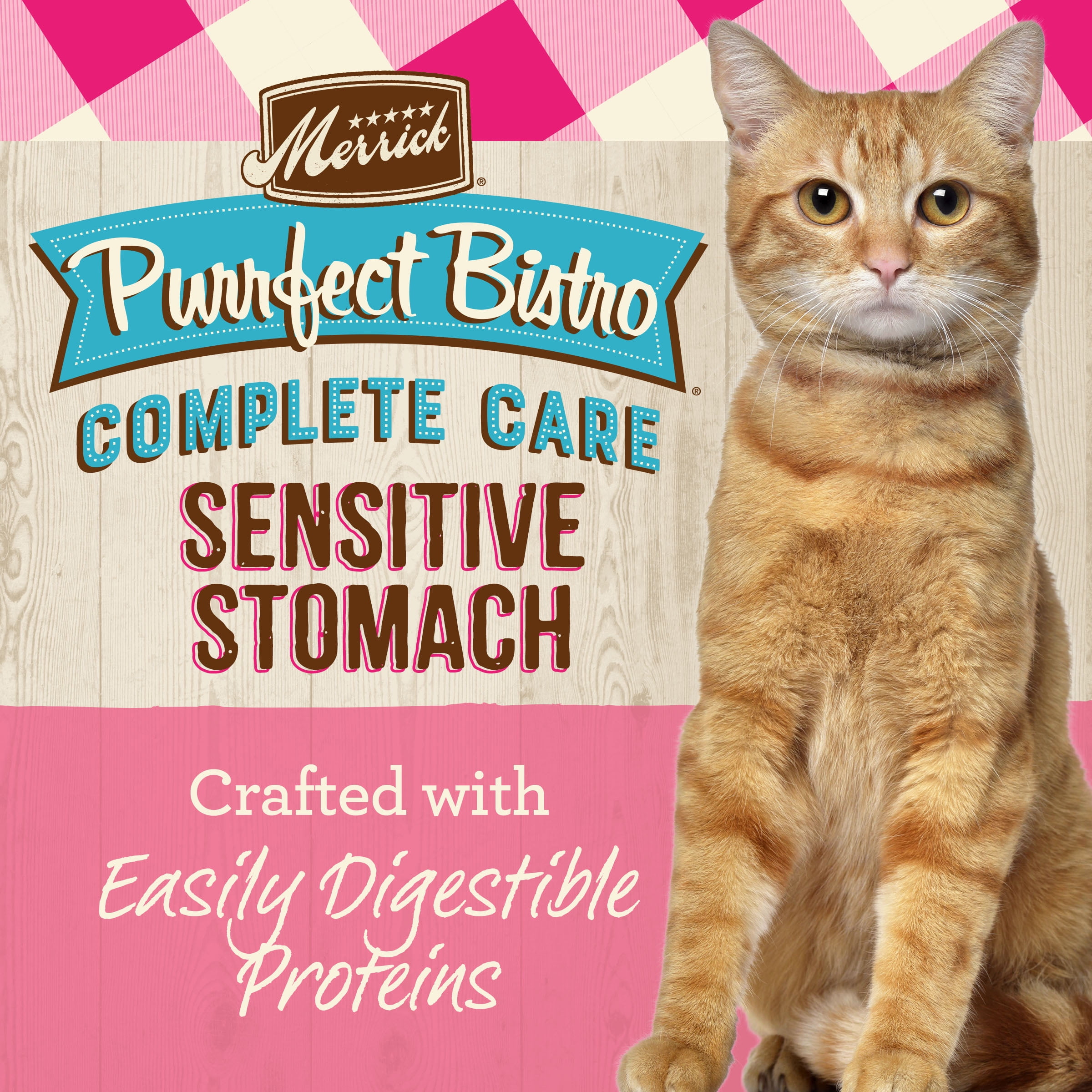 Merrick Purrfect Bistro Sensitive Stomach, Dry Cat Food, Chicken & Sweet Potato, 12 lb Bag - Image 3