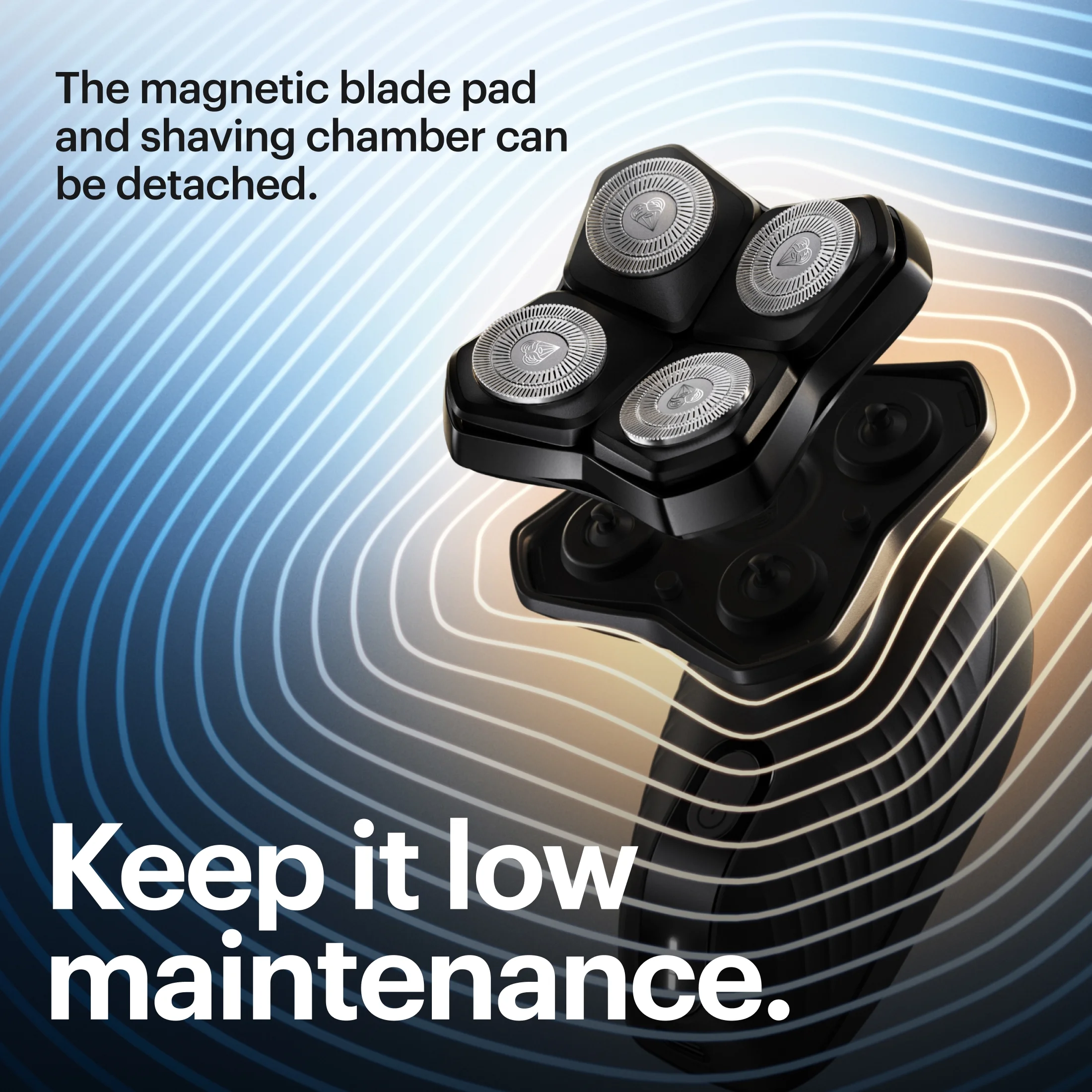 MANSCAPED® The Dome Shaver™ Plus Precision Pack, Electric Head Shaver for Bald Men, Wet/Dry Cordless Balder Shaver with Power Shave Gel - Image 5