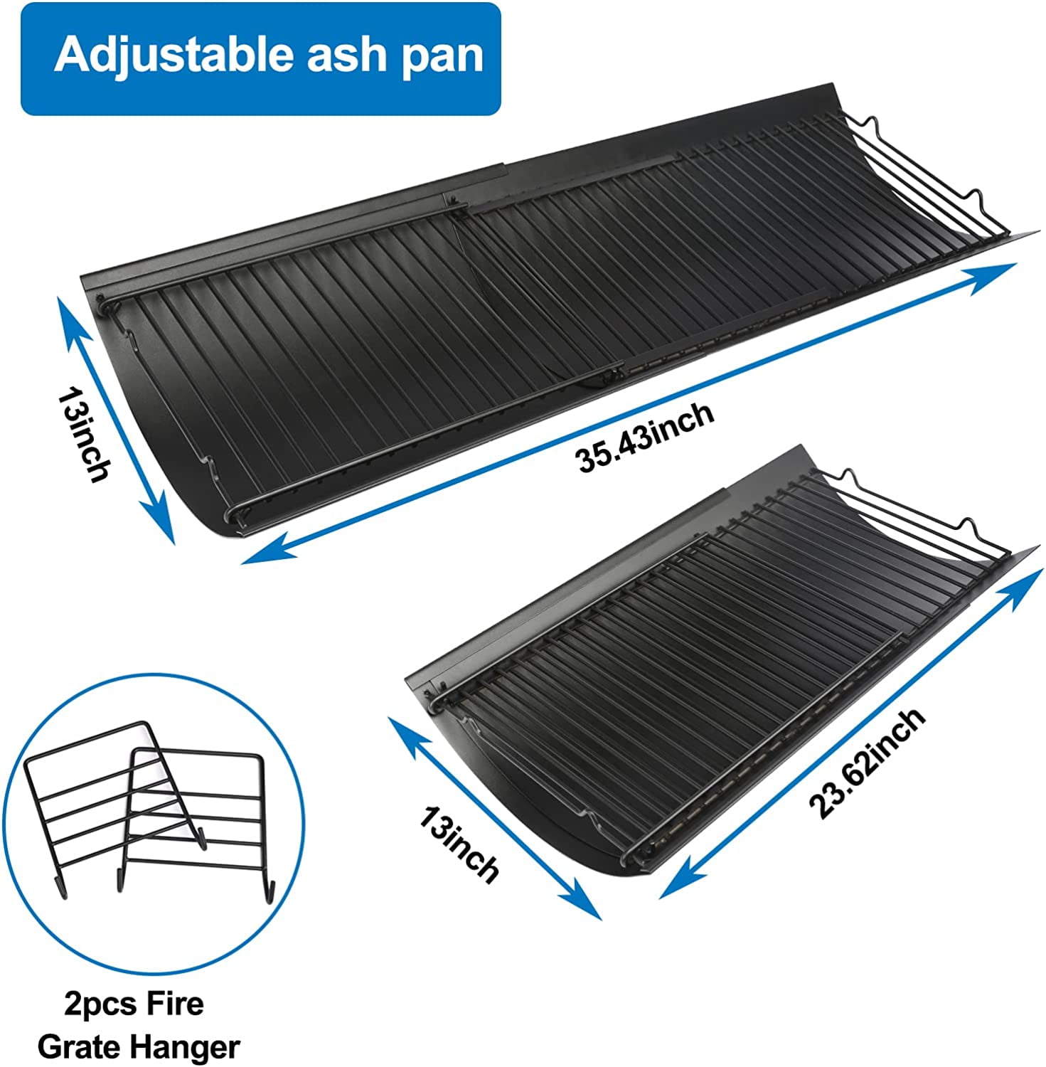 23.62" to 35.43" Adjustable Ash Pan/Drip Pan Fit 1224 1324 2121 Charcoal Grills,Oklahoma Joe’s Charcoal Grills - Image 7