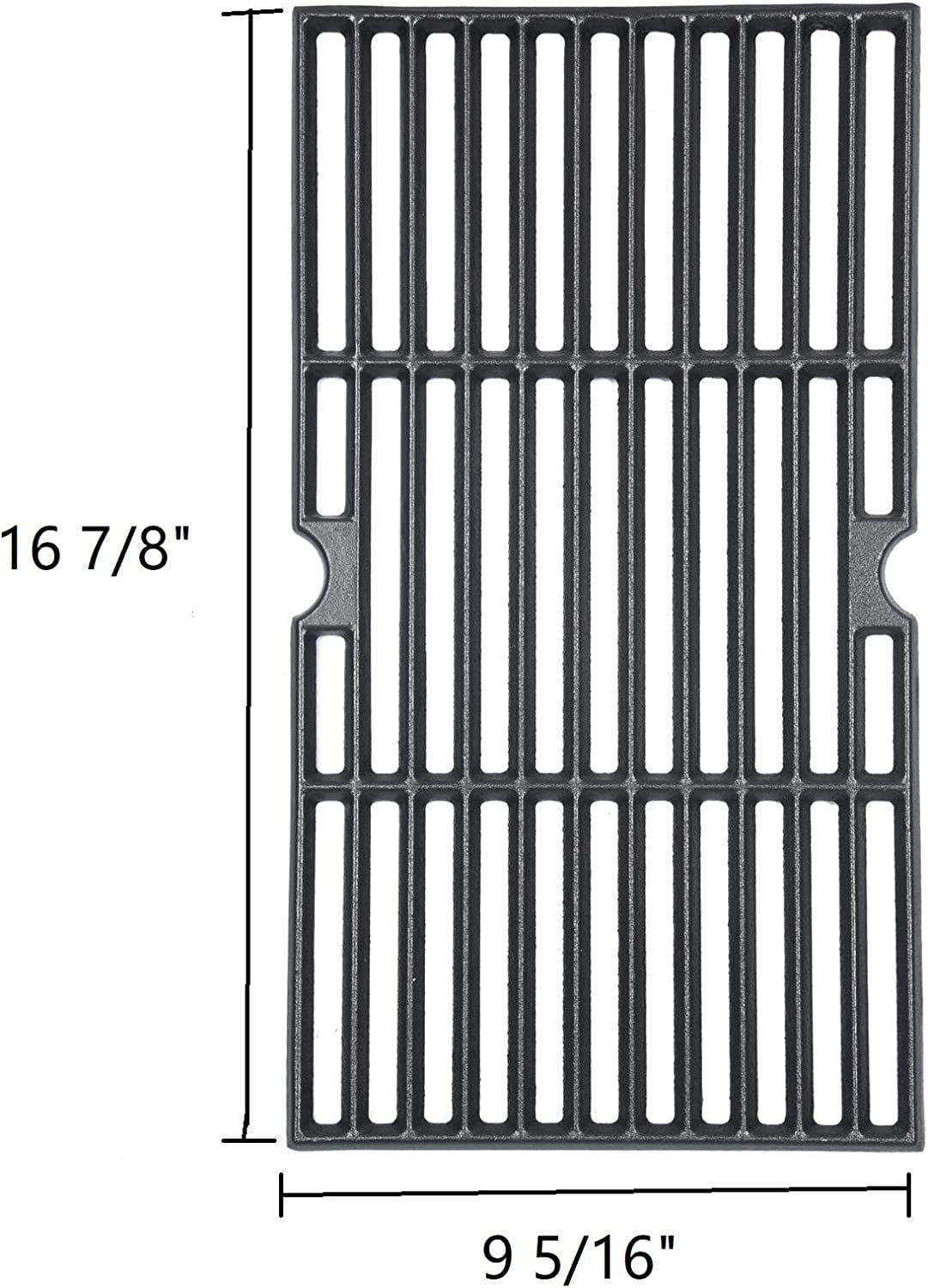 Uscover 3 Pack 16 7/8" Grill Grates Replacement Parts for Charbroil 463420508, 463420511, 463436213,463440109, Cast Iron Grill Cooking Grates for charbroil,Master Chef, Thermos and Backyard - Image 2