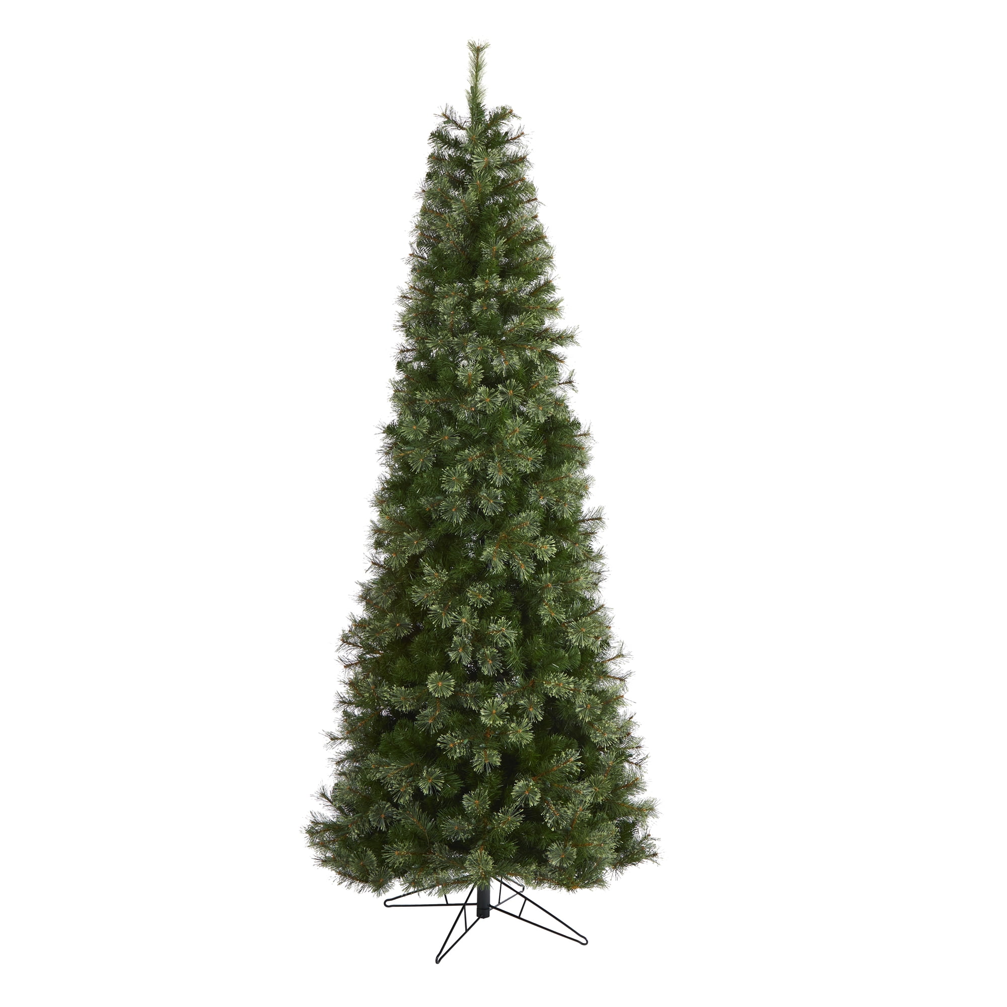 Nearly Natural Green 9' Cashmere Slim Artificial Christmas Tree with 550 Clear Prelit Incandescent Lights - Image 9