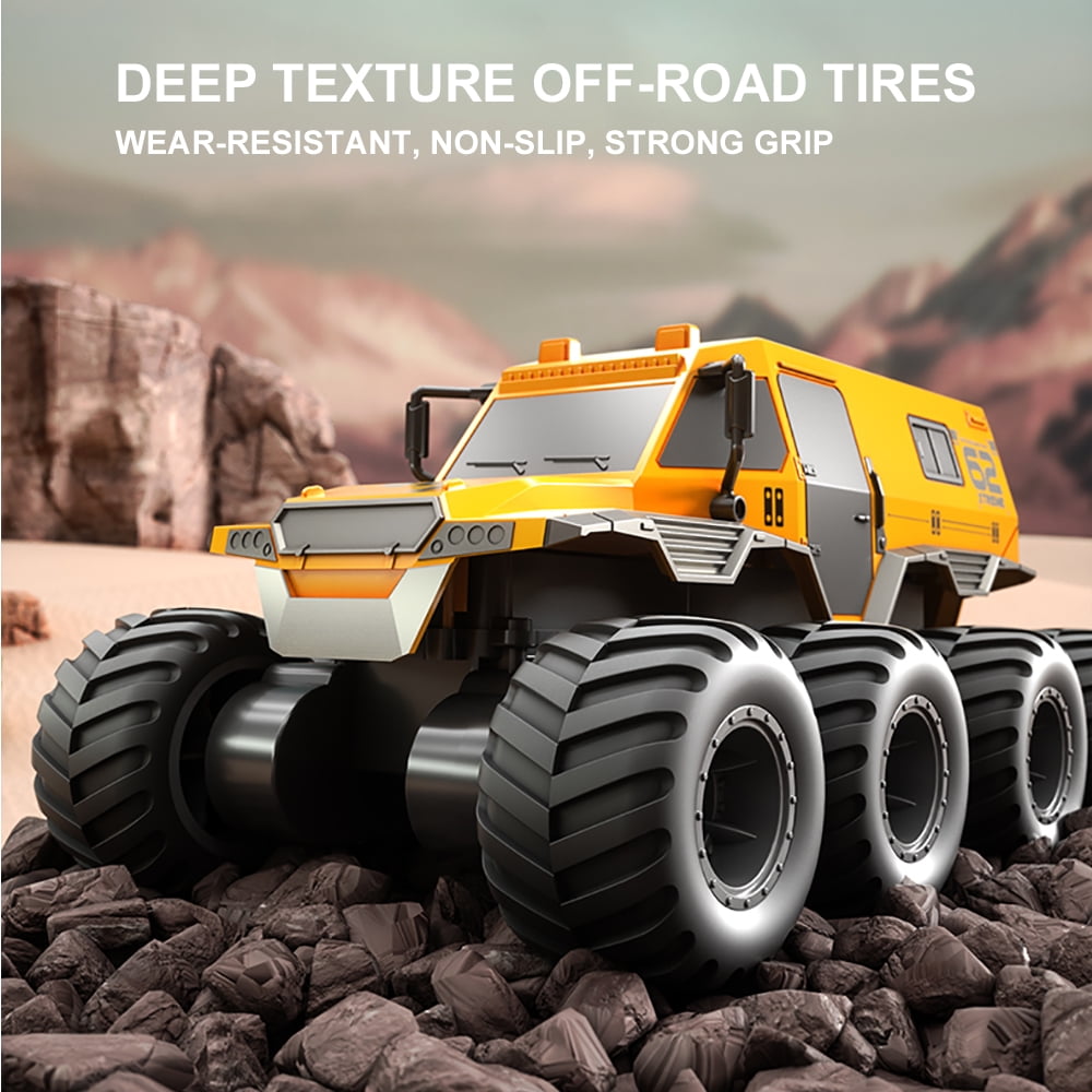 JJRC Q137 4WD Water Land RC Armored Vehicle Car 2.4Ghz Amphibious Remote Control Truck Cars, Black - Image 8