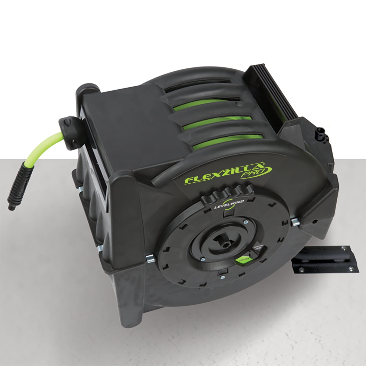 Flexzilla® Pro Retractable Air Hose Reel with Levelwind Technology, 3/8" x 75', ZillaGreen® - Image 2