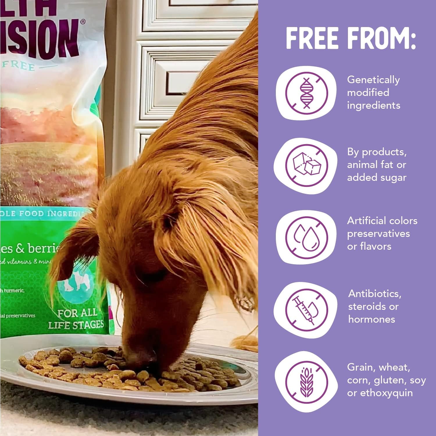 Health Extension Dry Dog Food Duck & Sweet Potato Recipe Whole Vegetable & Berries (23.5 Lb)| All Life Stages | Vitamins & Minerals | Sensitive Stomach - Image 6