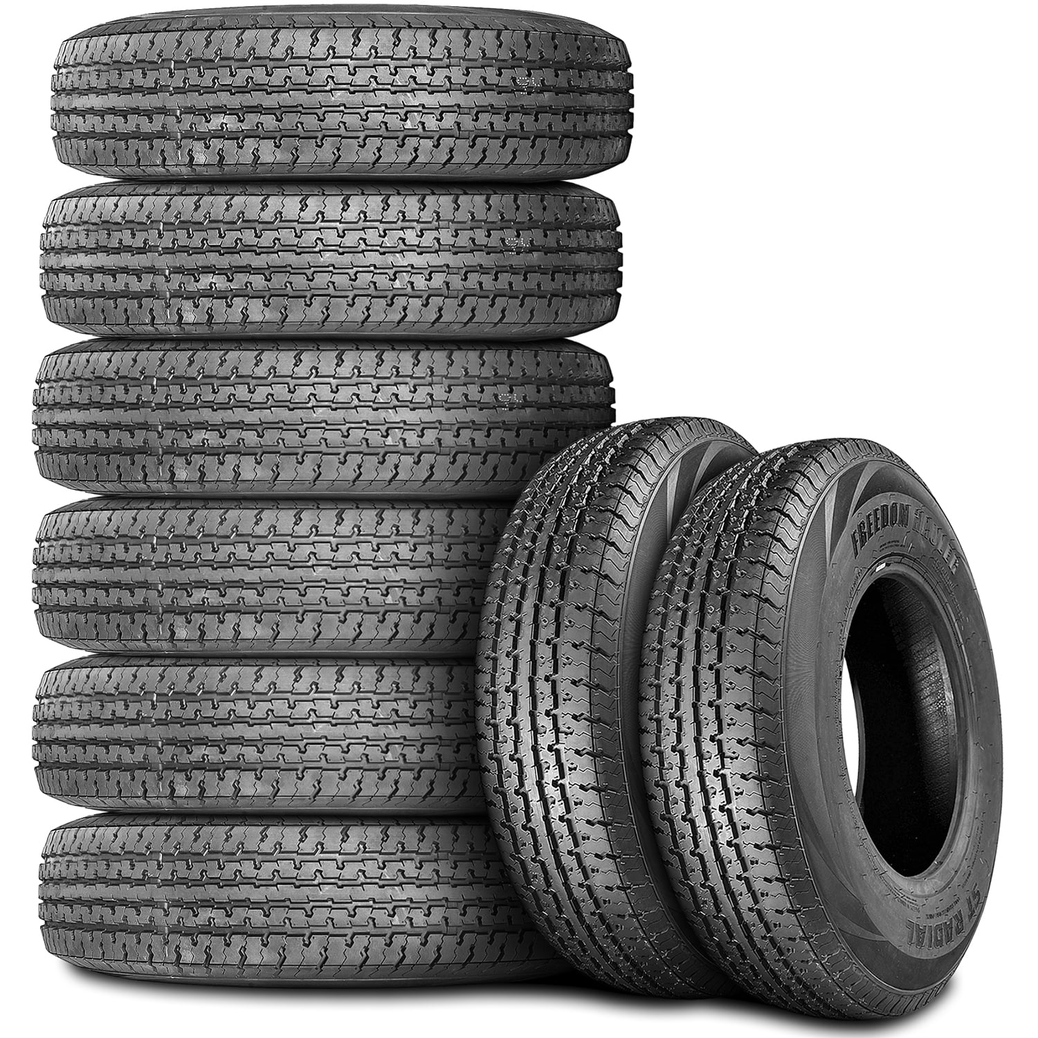 Freedom Hauler St Radial Steel Belted 205/75R15 Load D 8 Ply Trailer Tire - Image 8