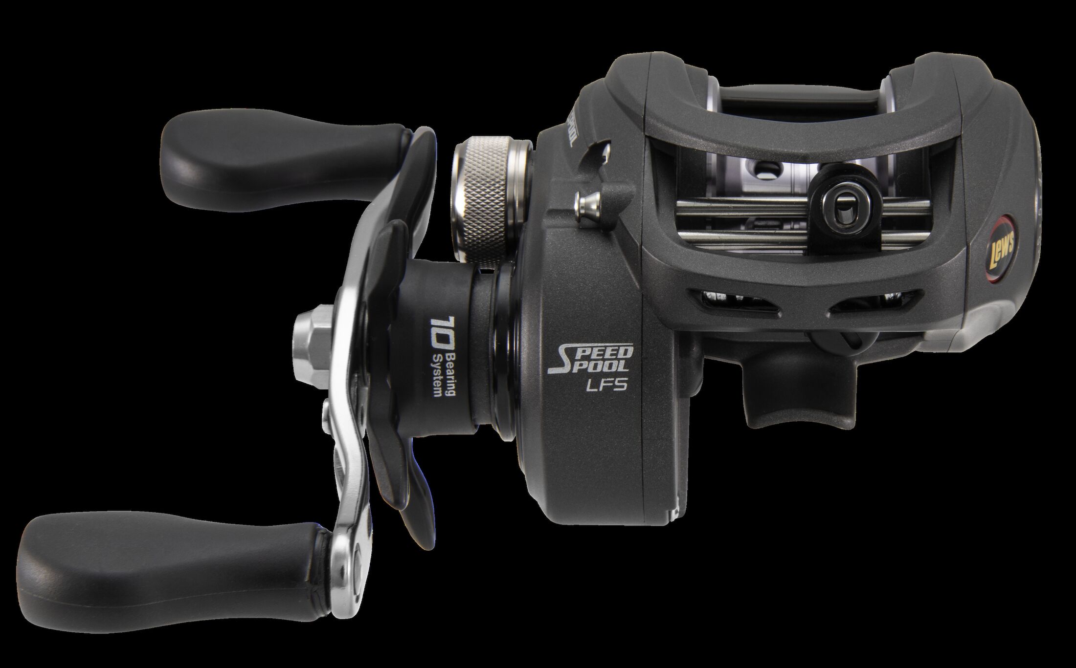 Lew's Speed Spool LFS Baitcast Fishing Reel, 8.3:1 Gear Ratio, Right-Hand Retrieve, Black - Image 4