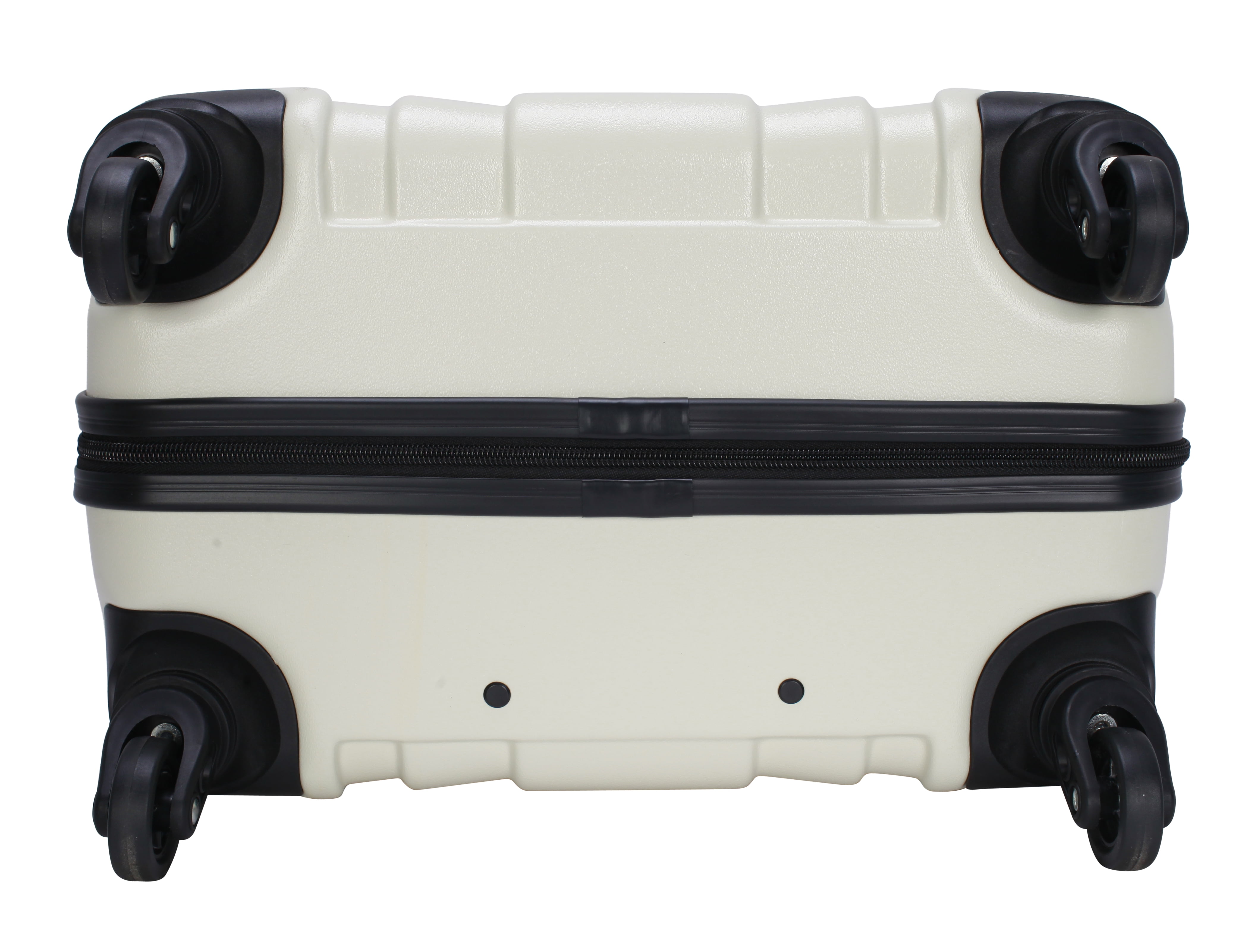 Moda ABS Hard Side 3 Piece Luggage Set, Includes 28-inch and 24-inch Checked and 20-inch Carry-on Luggage, White - Image 5