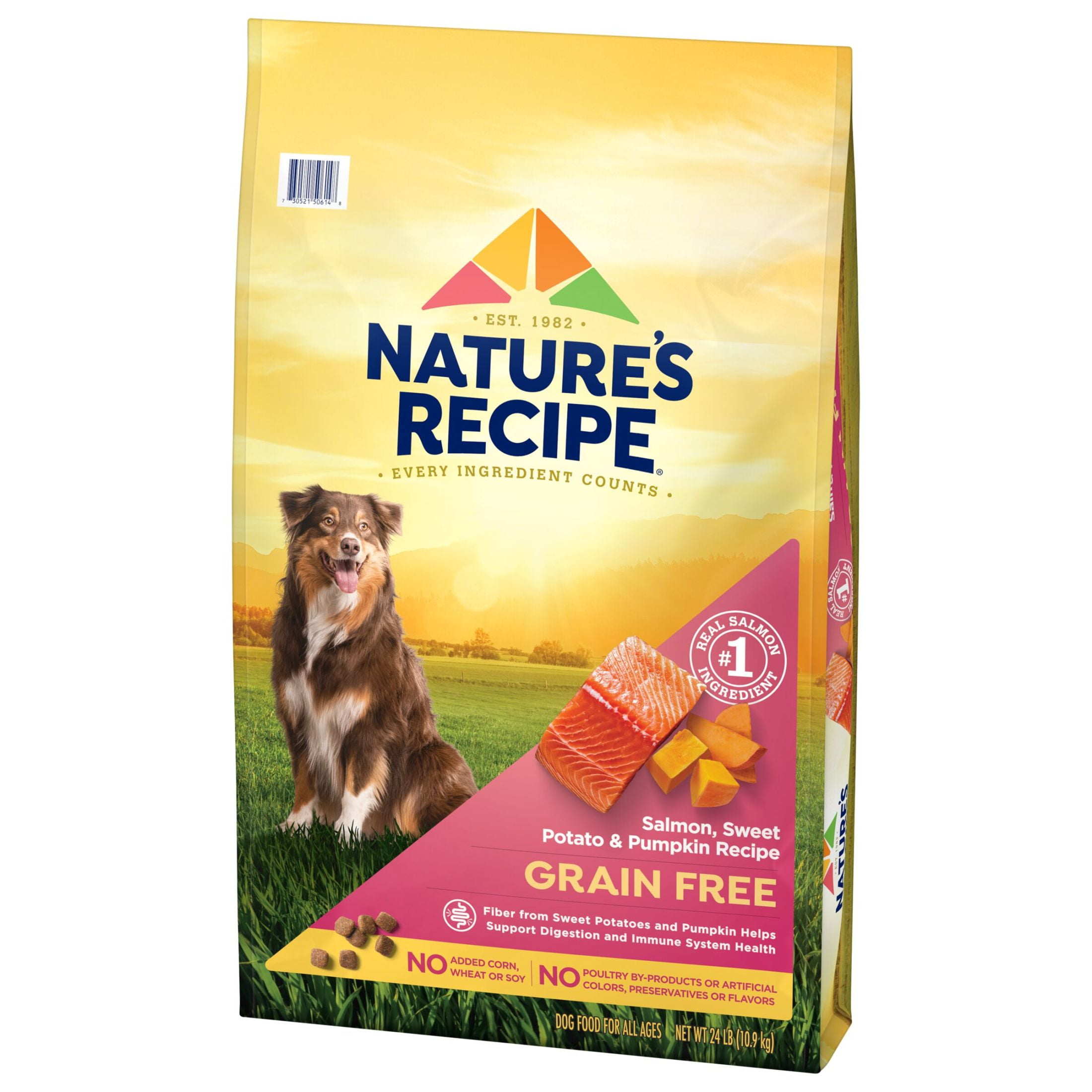 Nature’s Recipe Grain Free Salmon, Sweet Potato & Pumpkin Recipe Dry Dog Food, 24 lb. Bag - Image 12