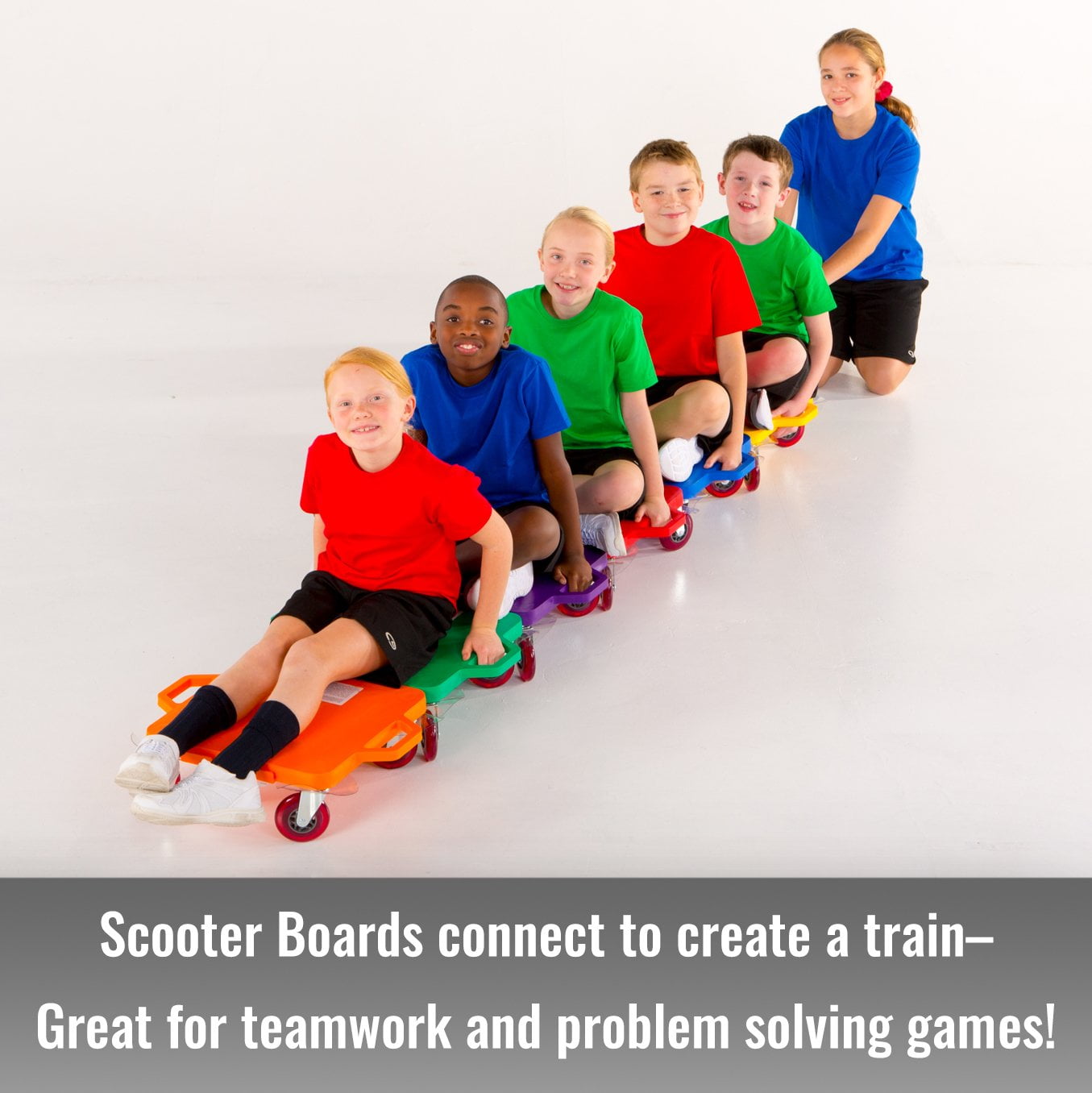 Cosom Sit & Scoot Board Set, 16" Premium, Assorted Colors - Image 3